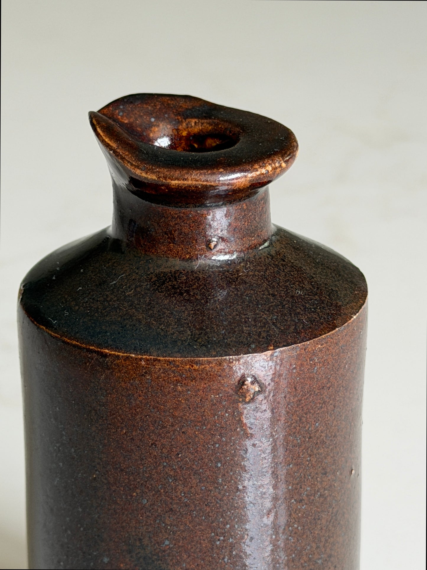 Dark Brown Inkpot