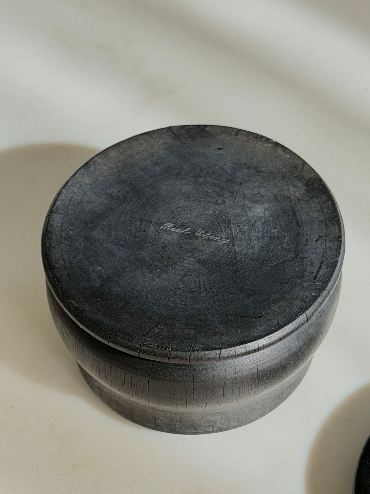Ebony Lidded Trinket Pot