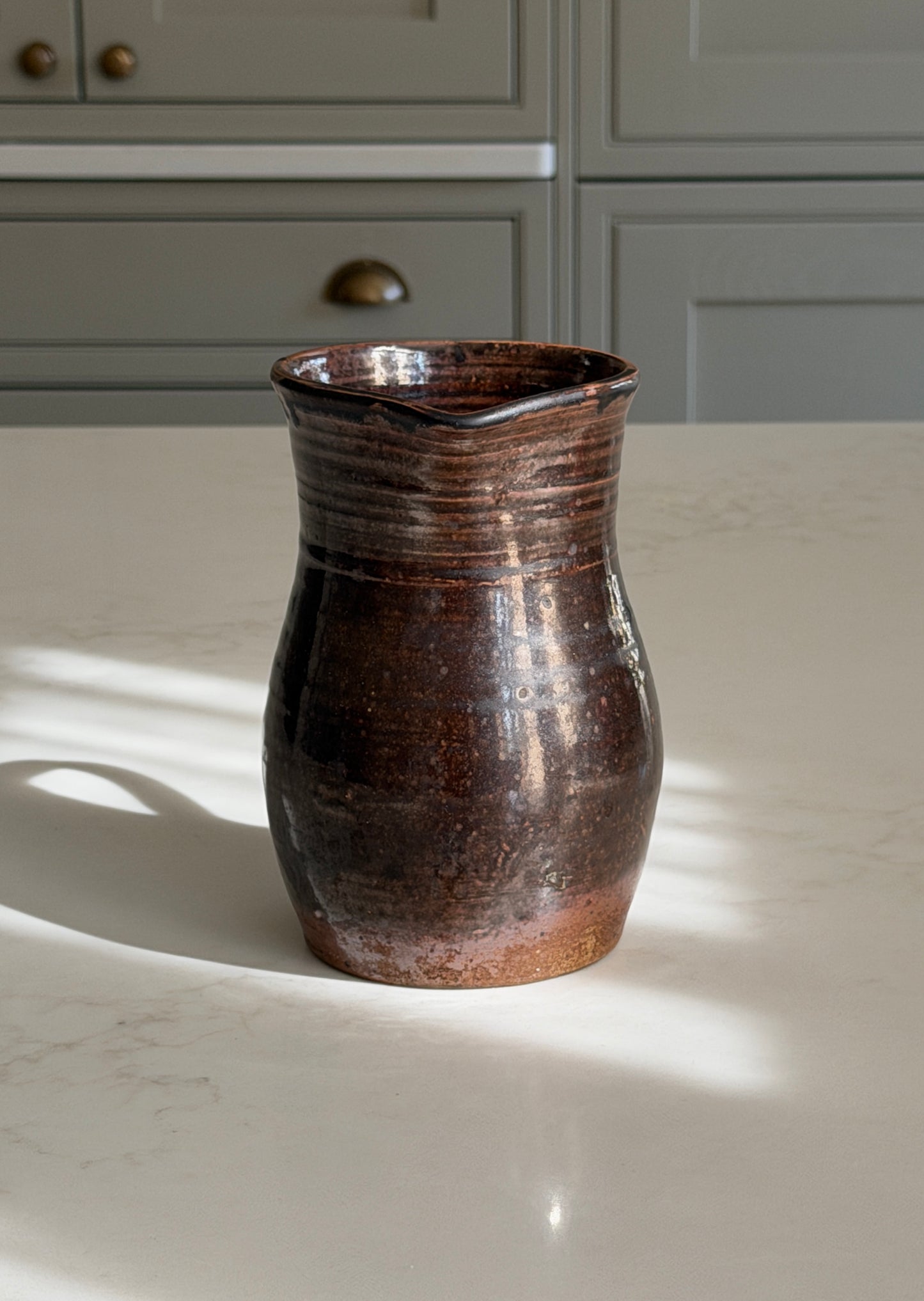 Espresso Brown Wide Neck French Jug