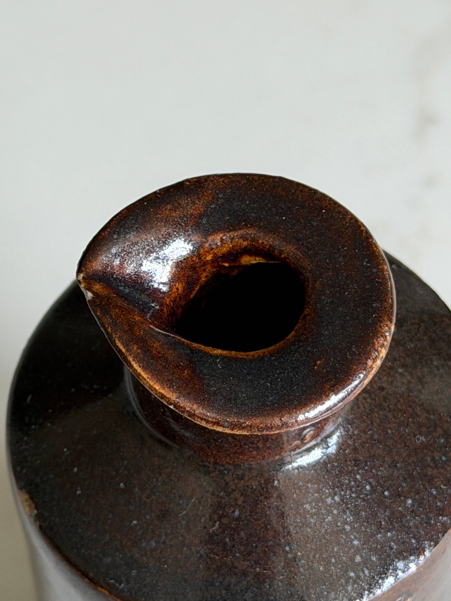 Dark Brown Inkpot
