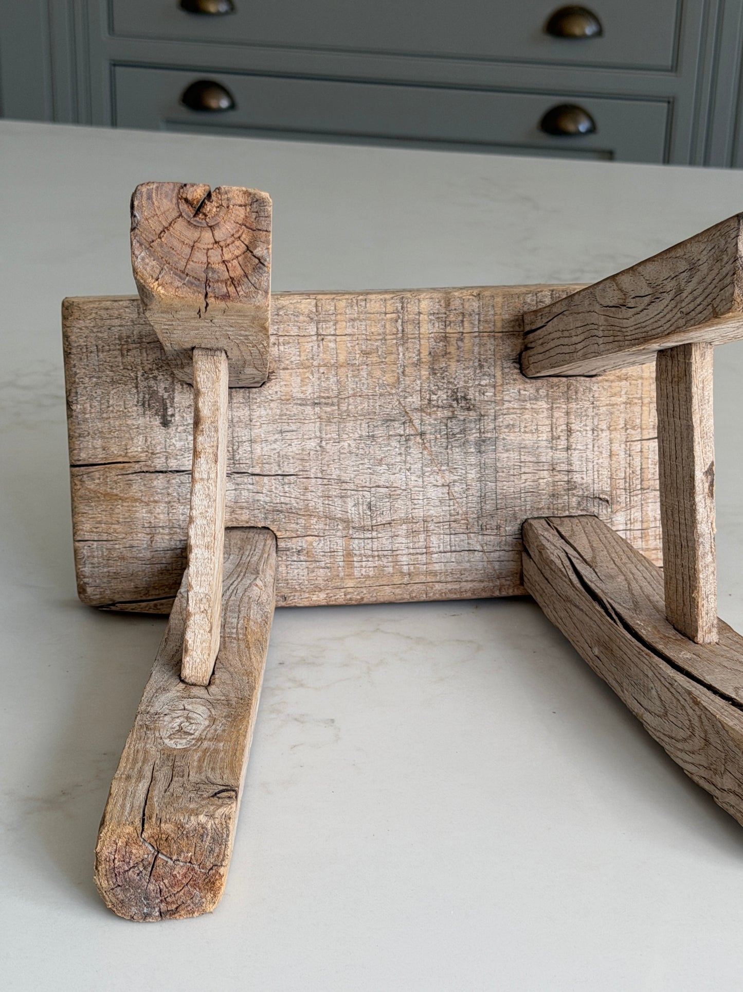 Reclaimed Wood Milking Stool