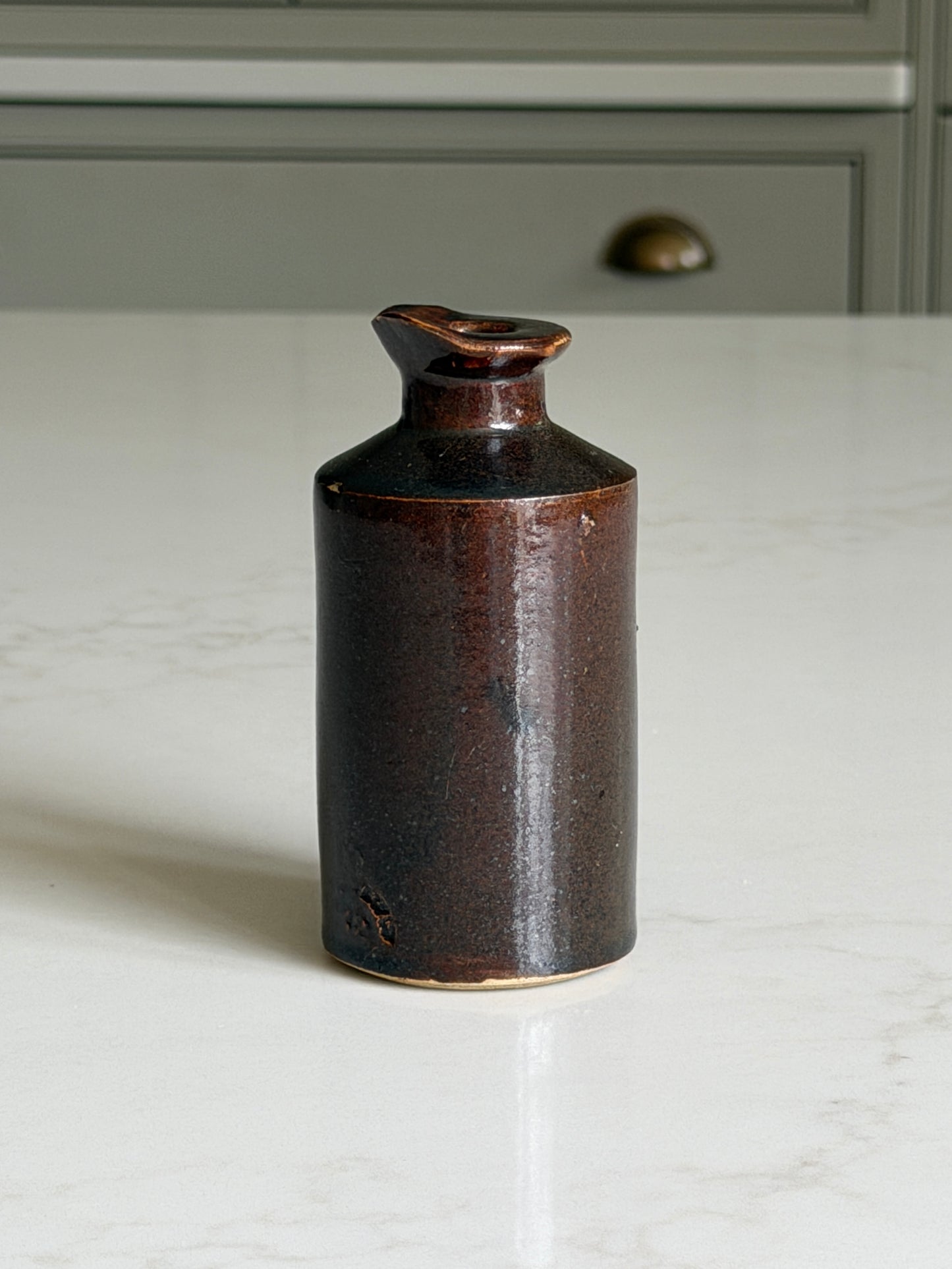 Dark Brown Inkpot