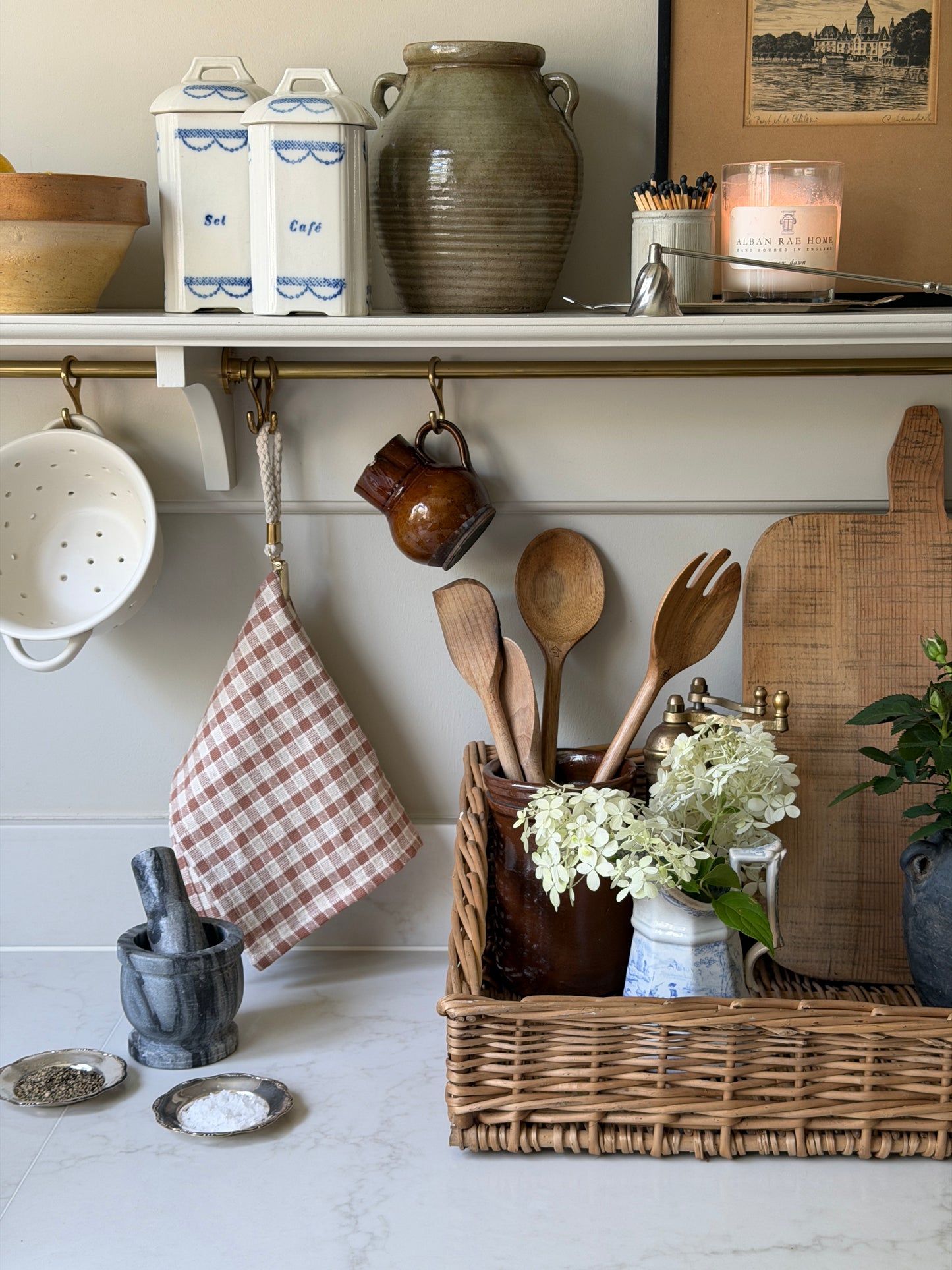 Olive Stoneware Preserving Jar
