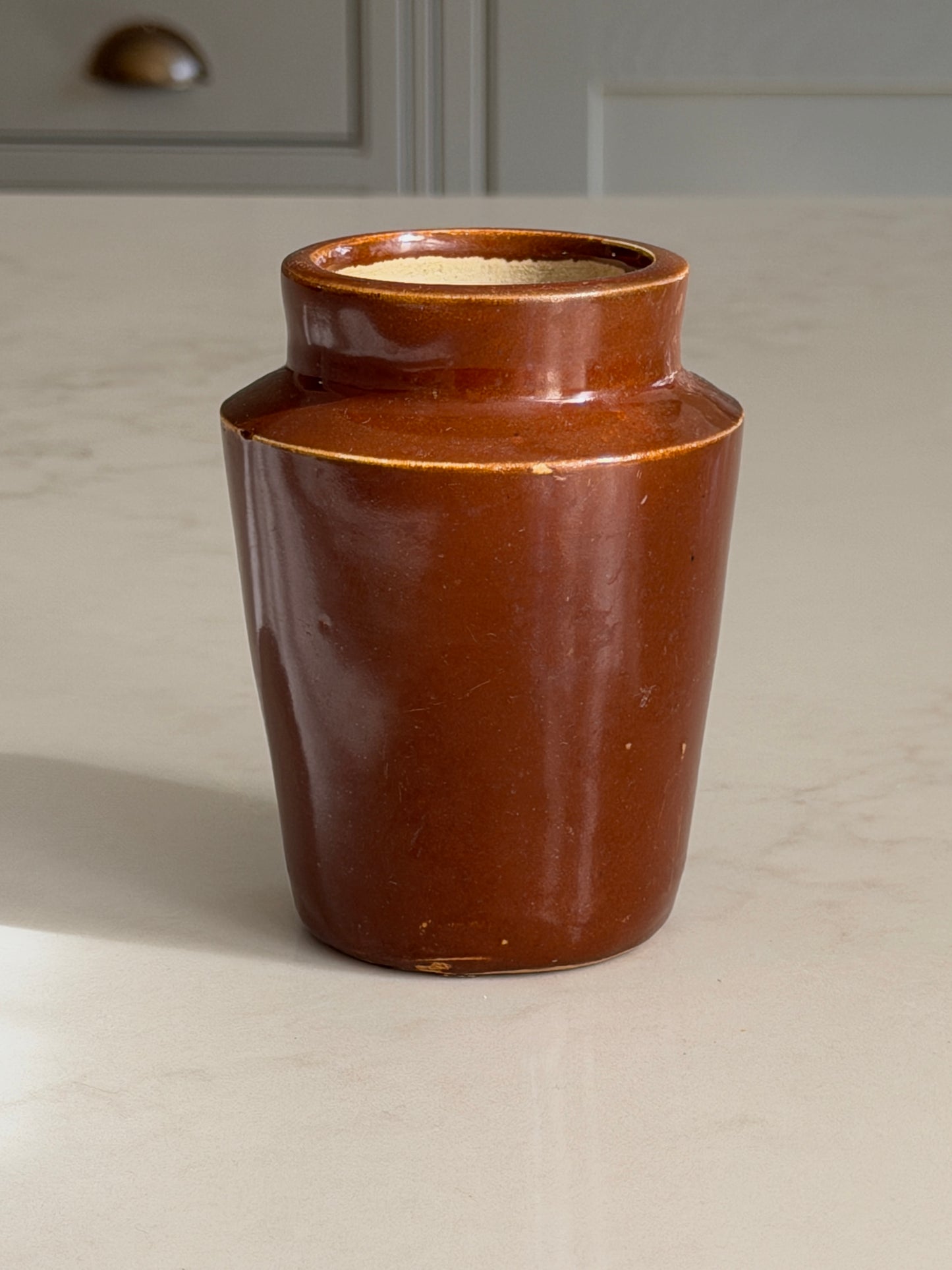 Brown Victorian Pot