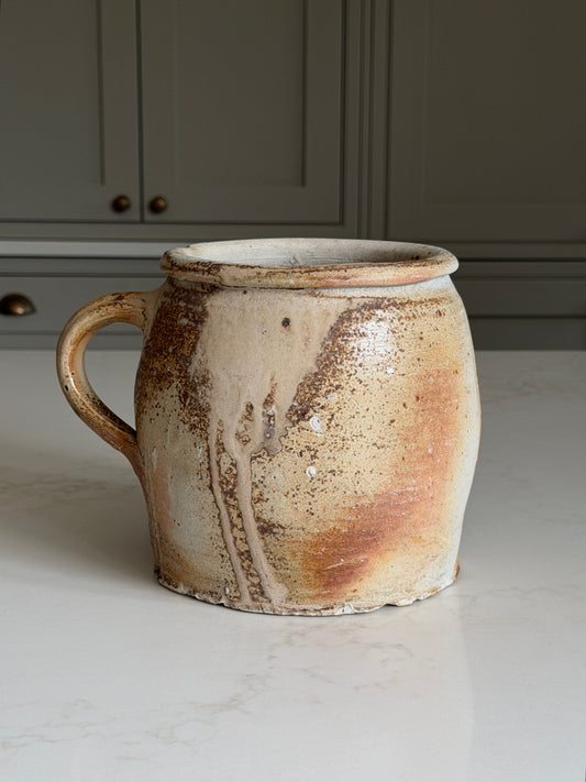Wide Neck French Jug - Latte