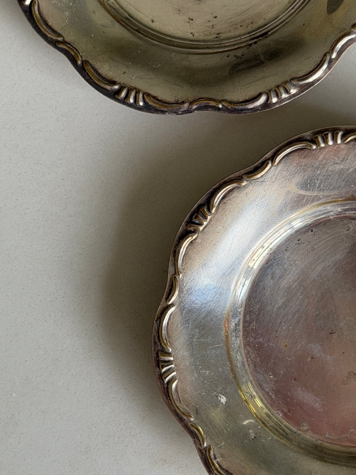 Pair of Mini Silver Dishes