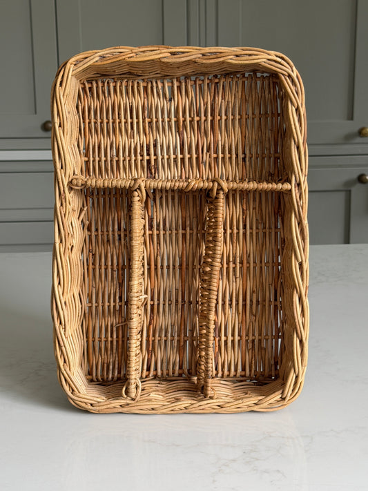 Wicker Cutlery Tray