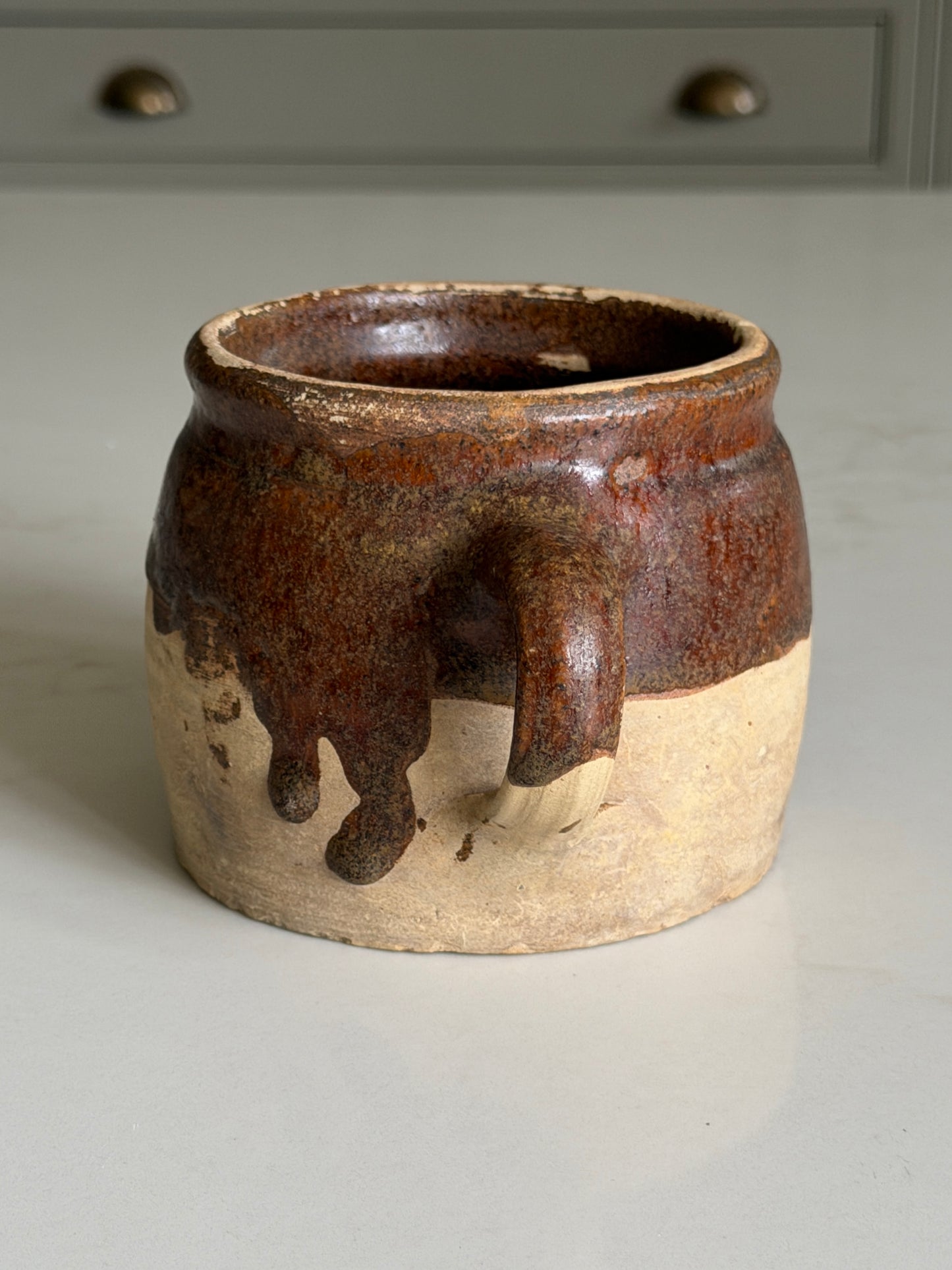 XS Dark Brown Wide Neck French Jug