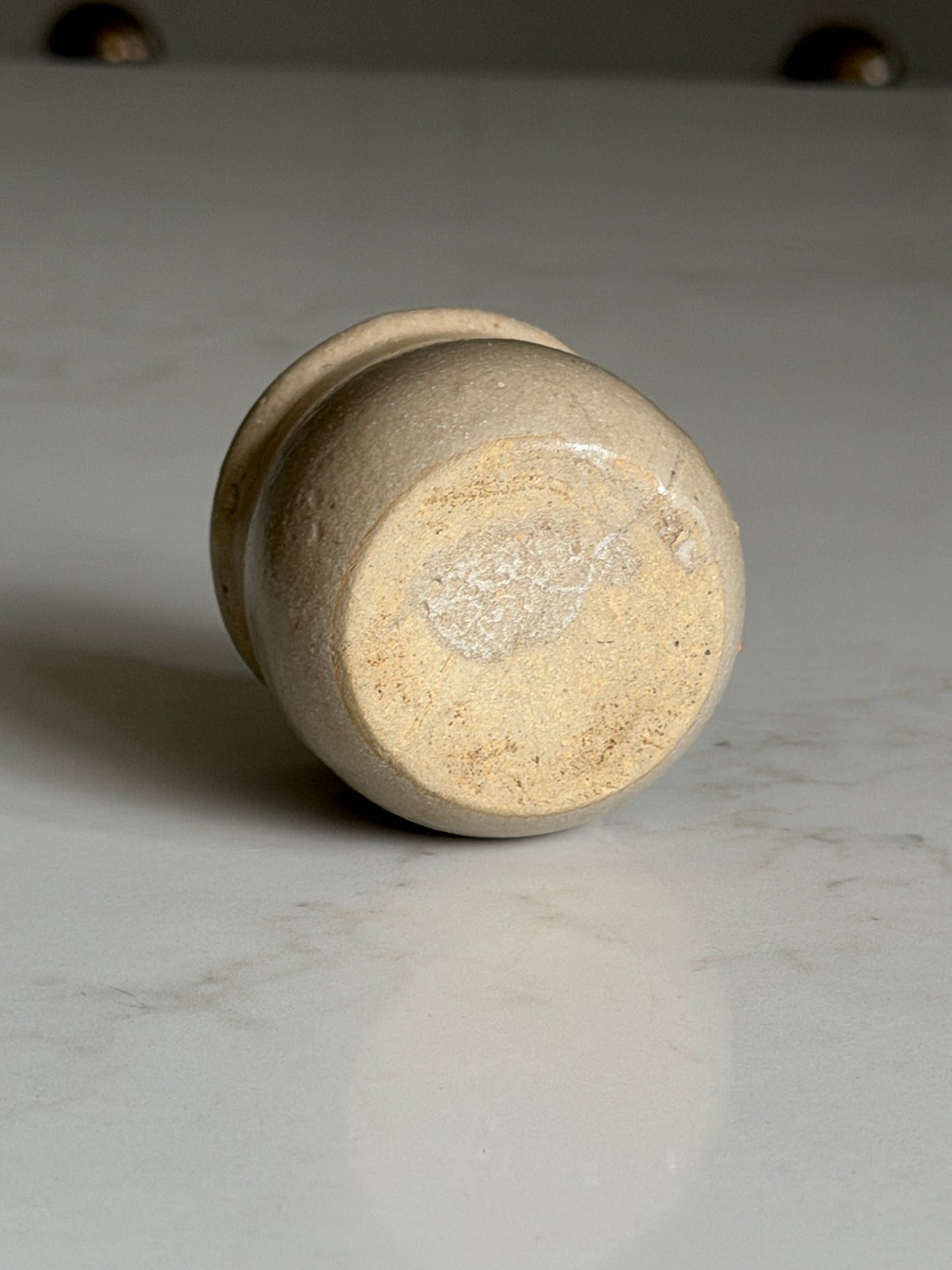 Beige French Yogurt Pot