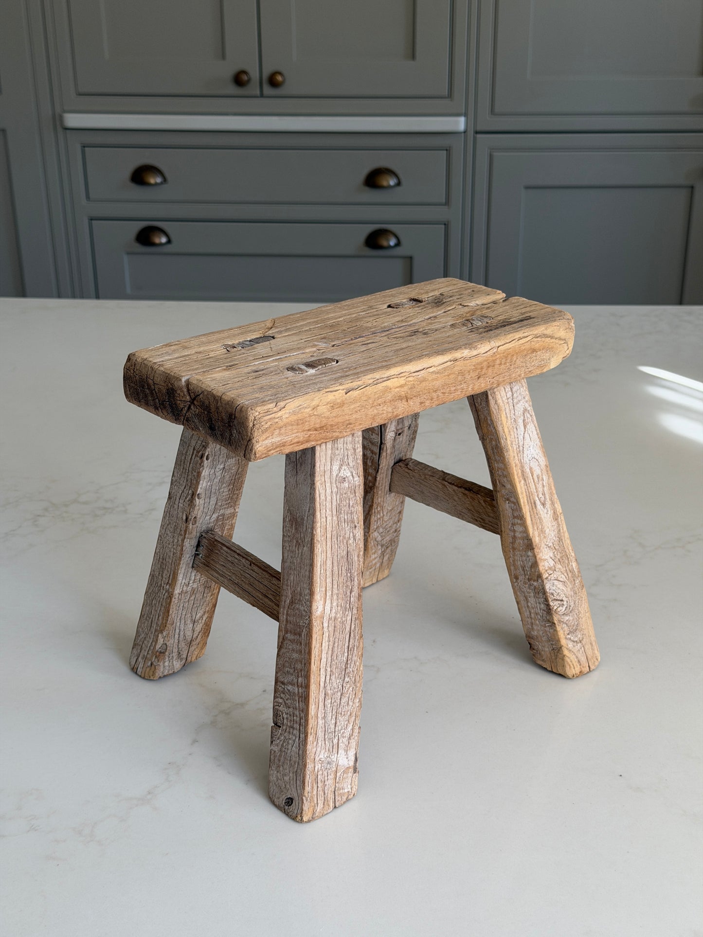 Reclaimed Wood Milking Stool