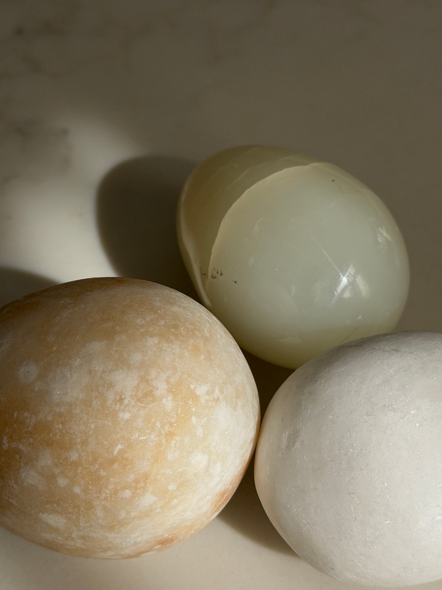 Trio of Marble Eggs