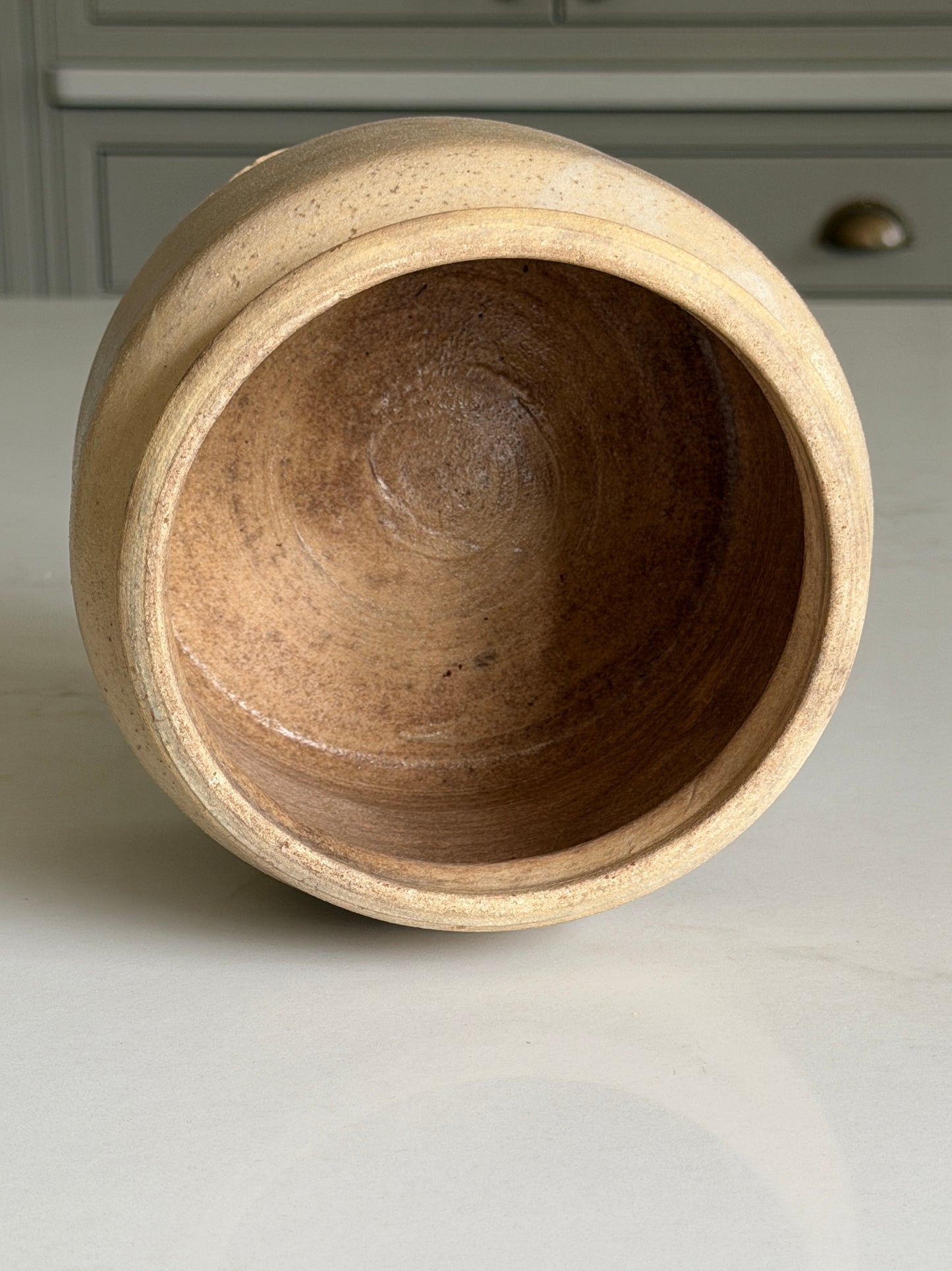 Cream - Beige French Stoneware Pot