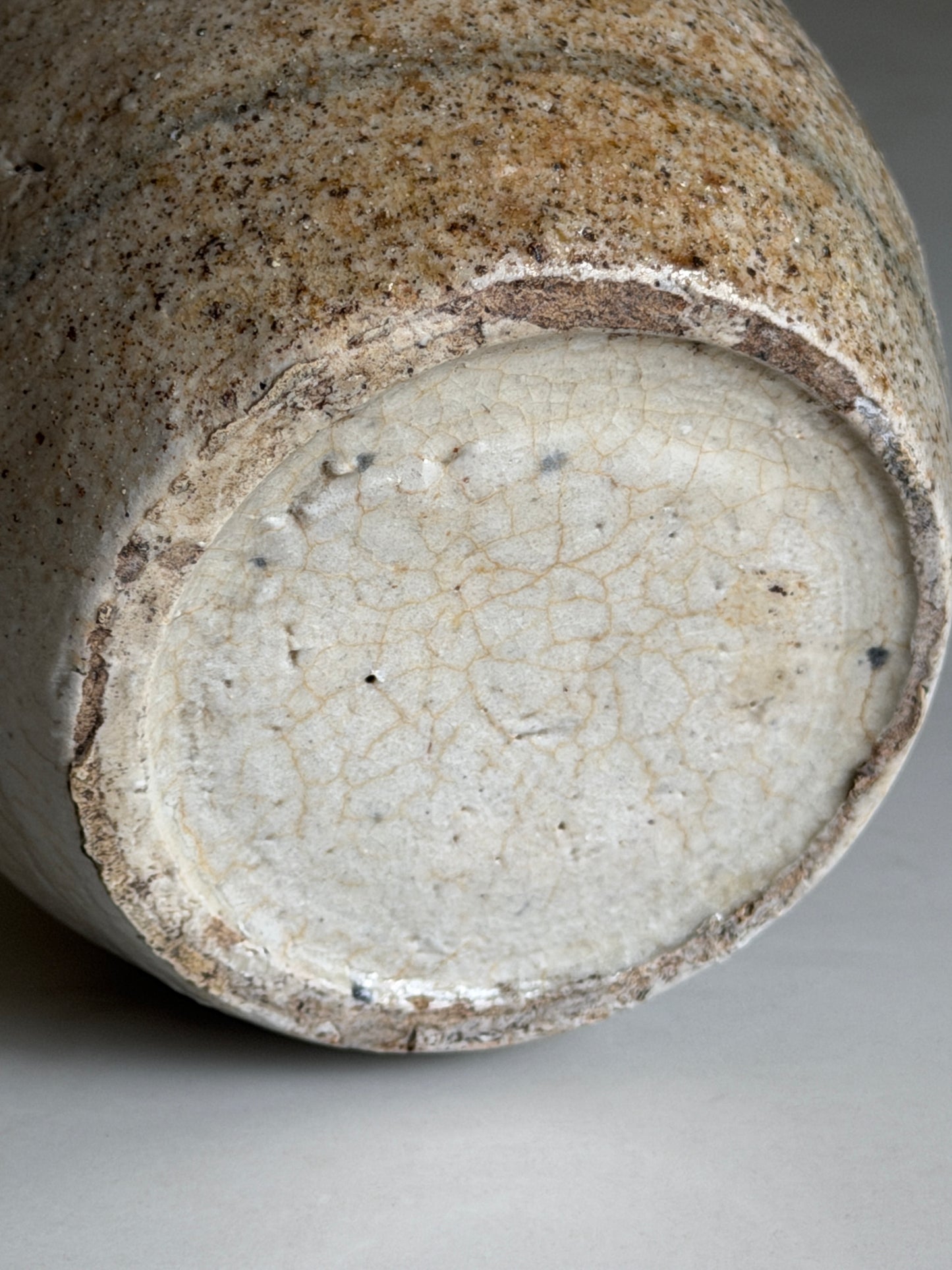 Medium Grey-Slate Painted Ginger Jar
