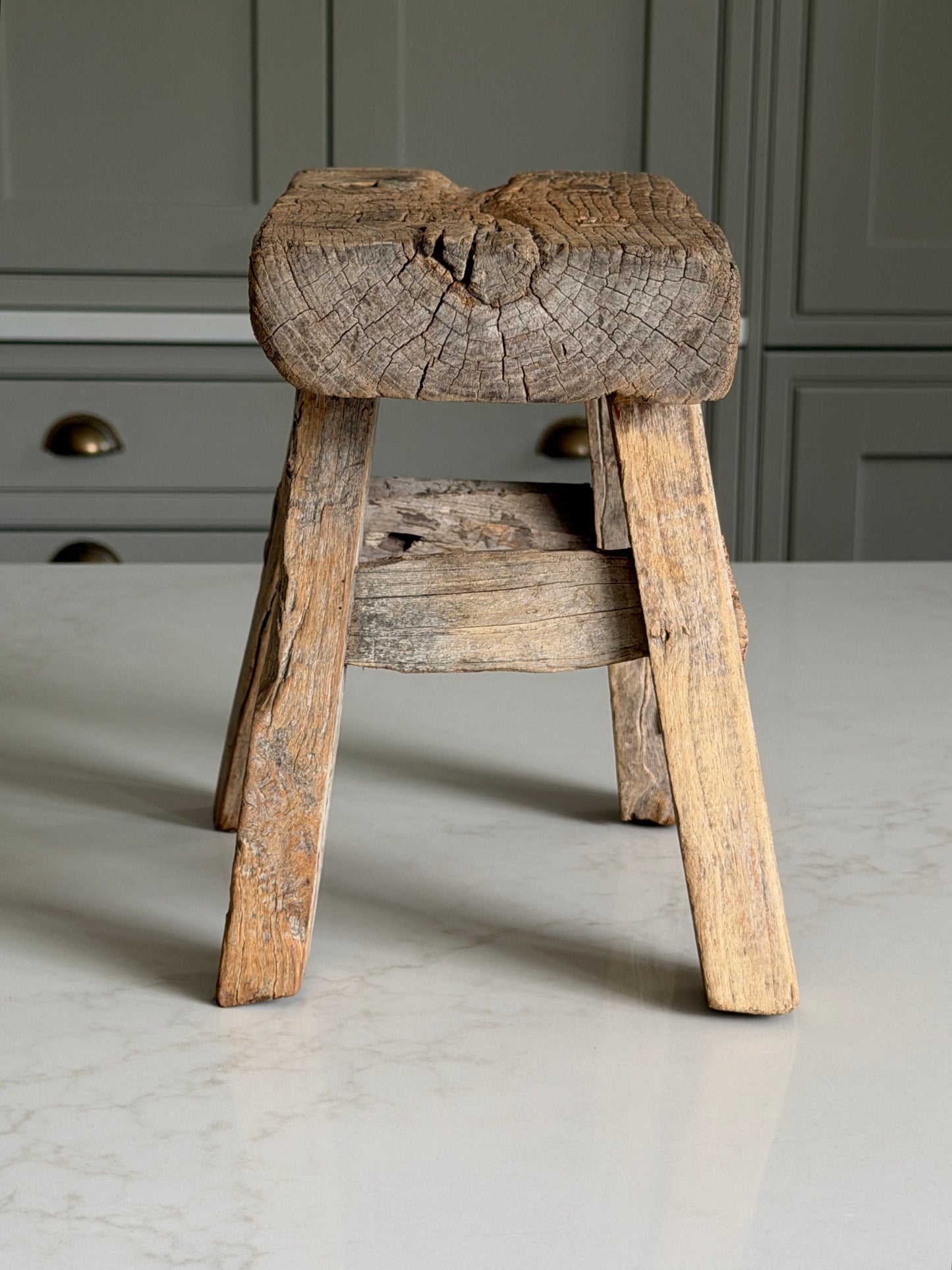 Reclaimed Wood Milking Stool