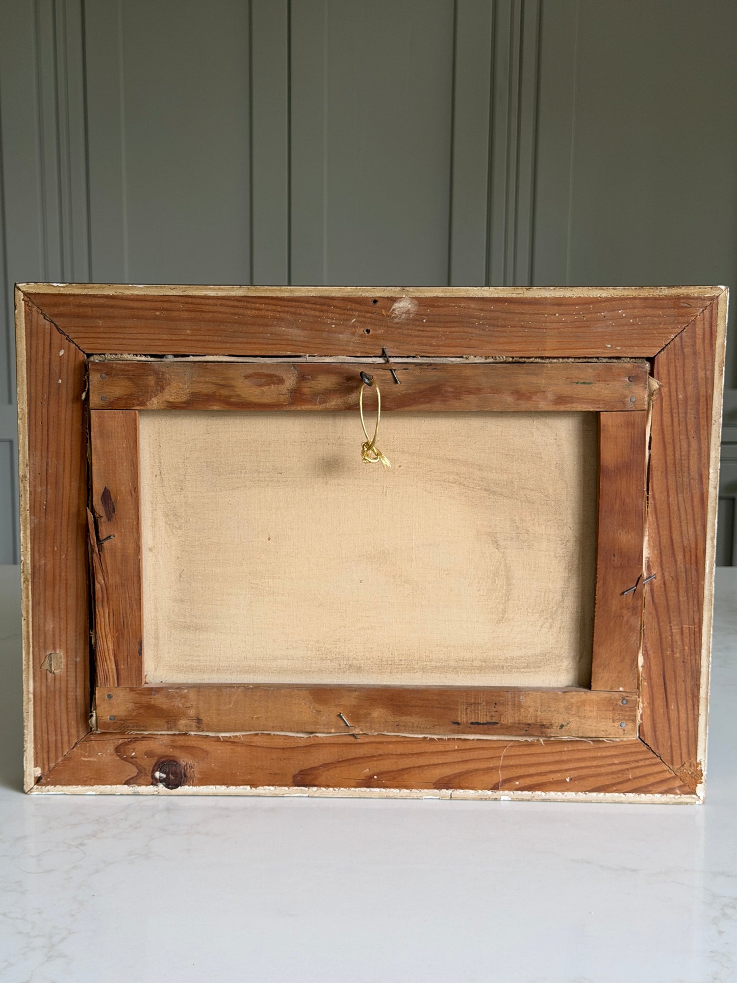 Signed Woodland Oil Painting in an Ornate Gilt Frame