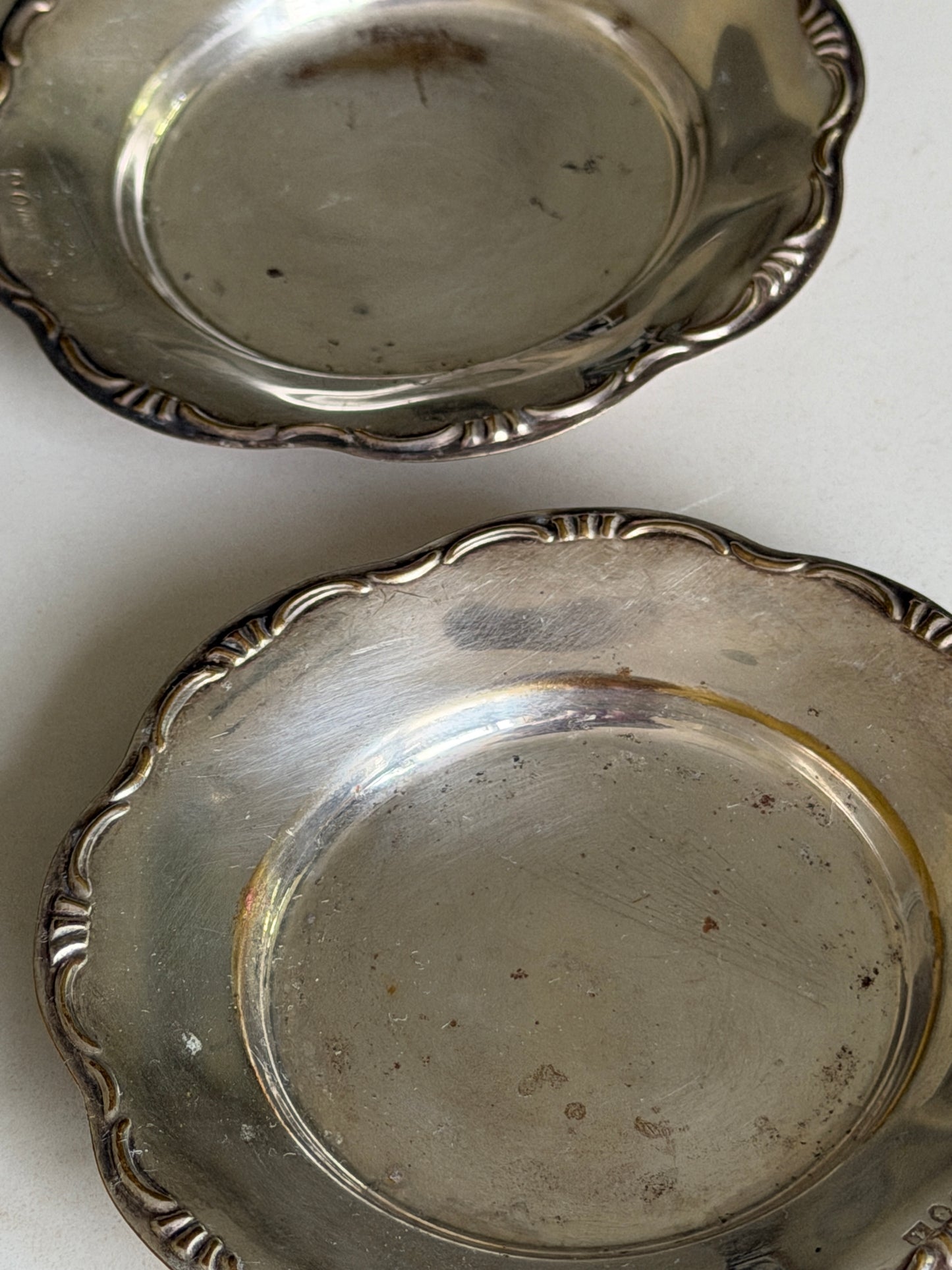 Pair of Mini Silver Dishes
