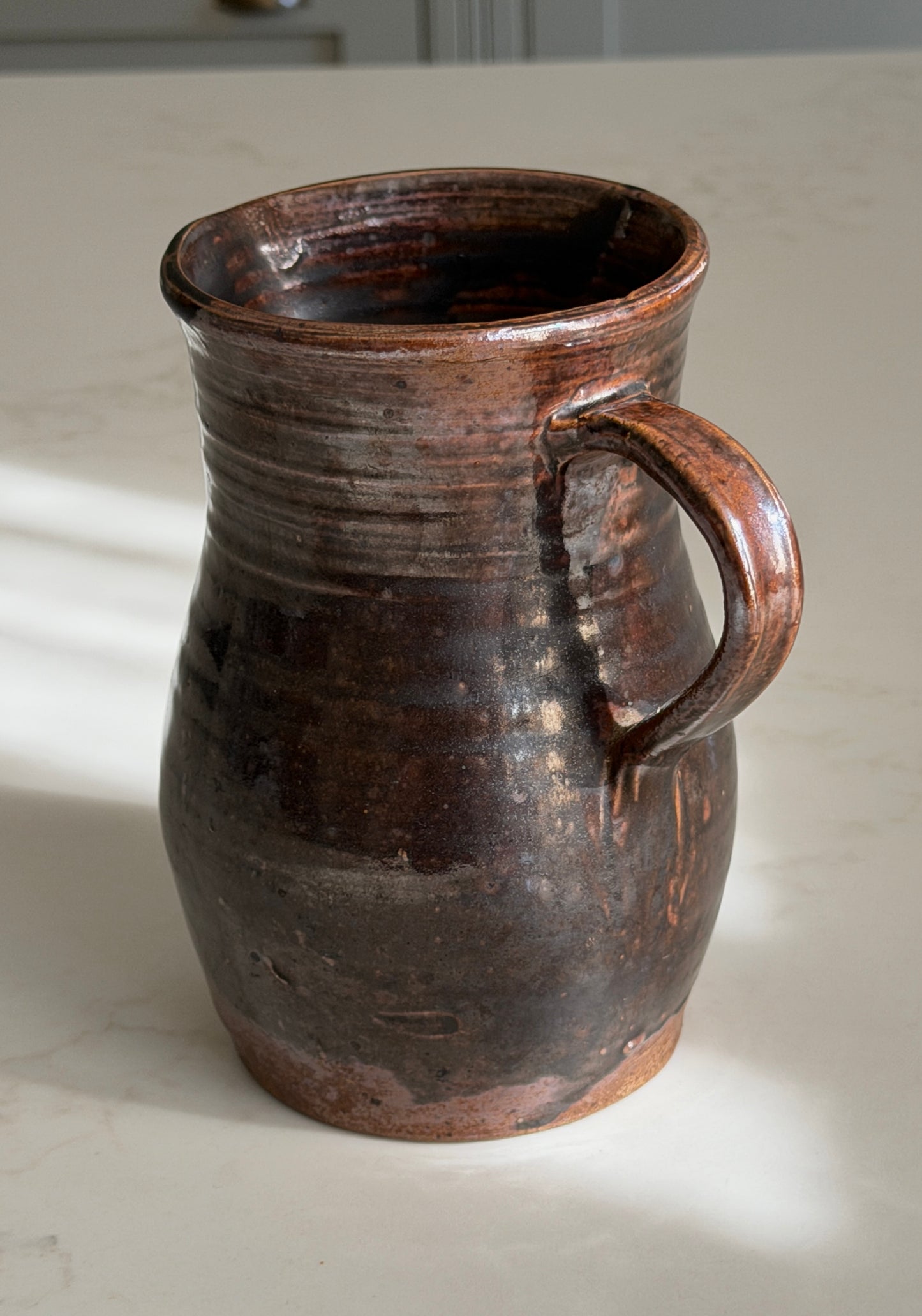 Espresso Brown Wide Neck French Jug