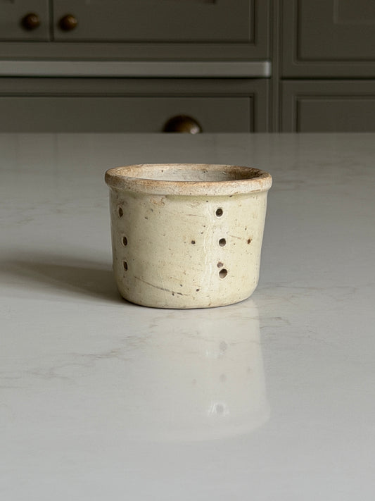 Small Green-Greige Cheesestrainer