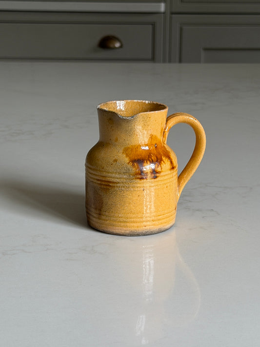 Small Ochre & Brown French Jug