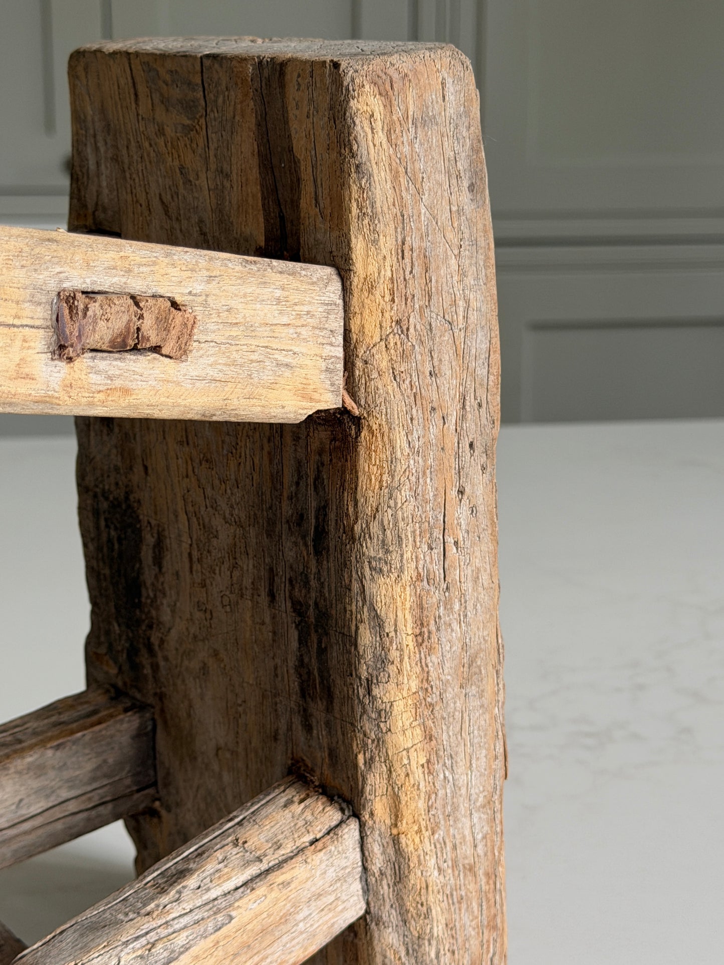 Reclaimed Wood Milking Stool