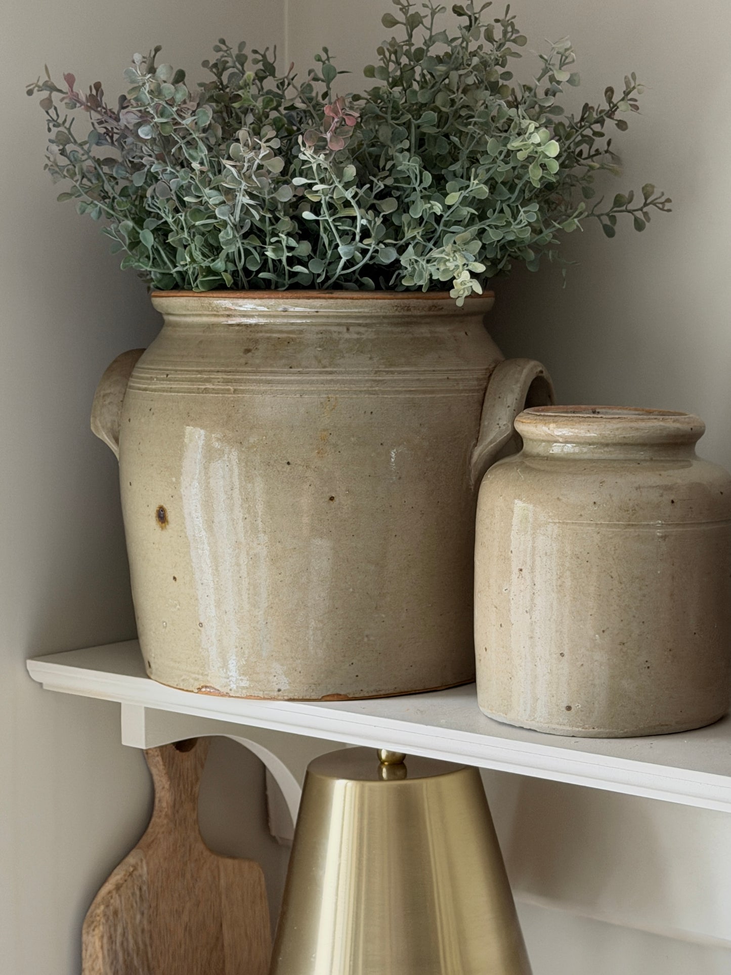 Greeny Grey French Confit Pot