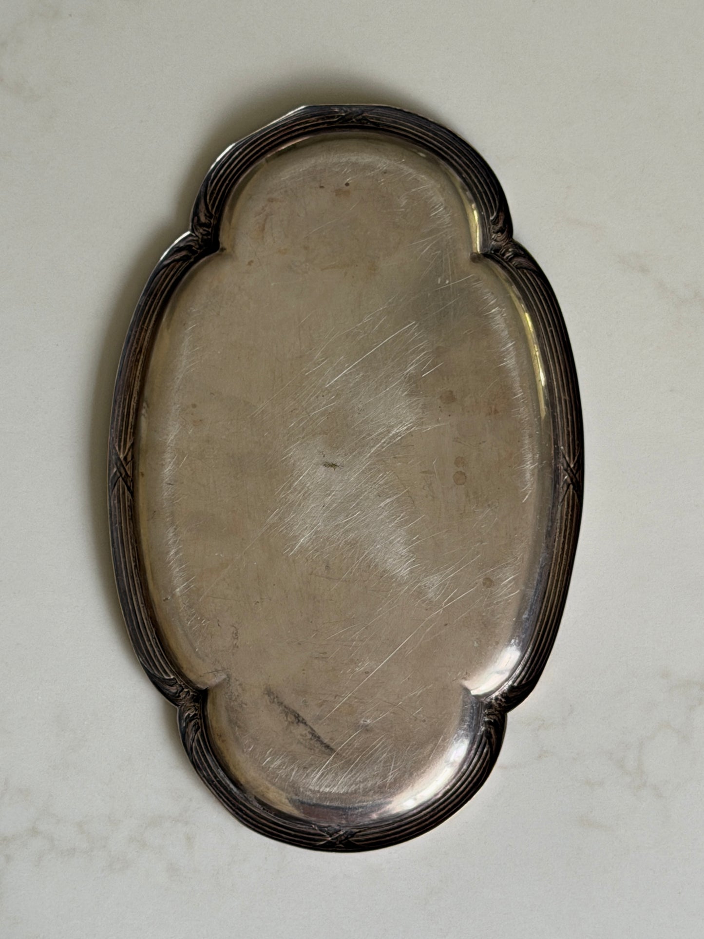 Oval Silver Tray