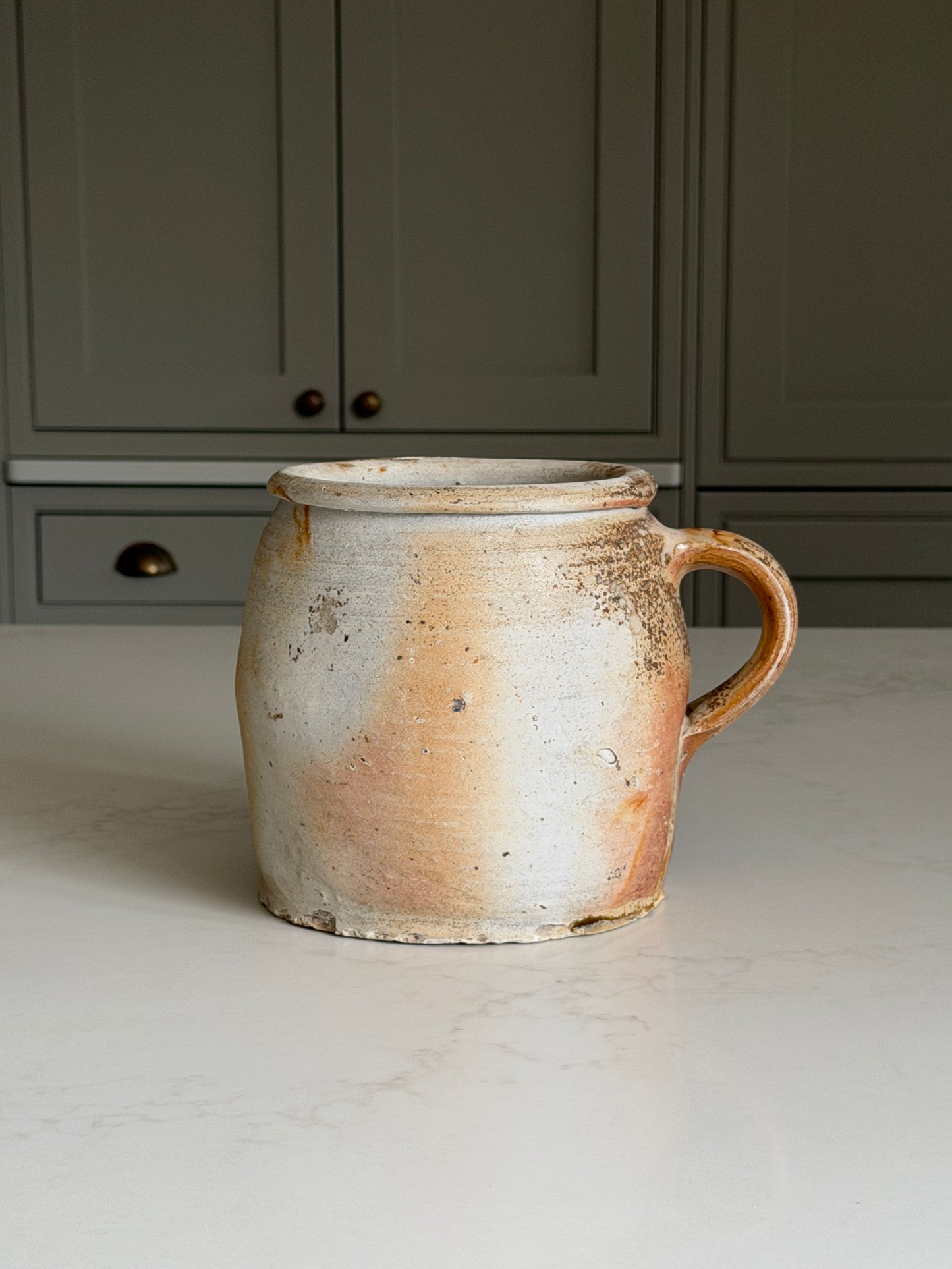 Wide Neck French Jug - Latte