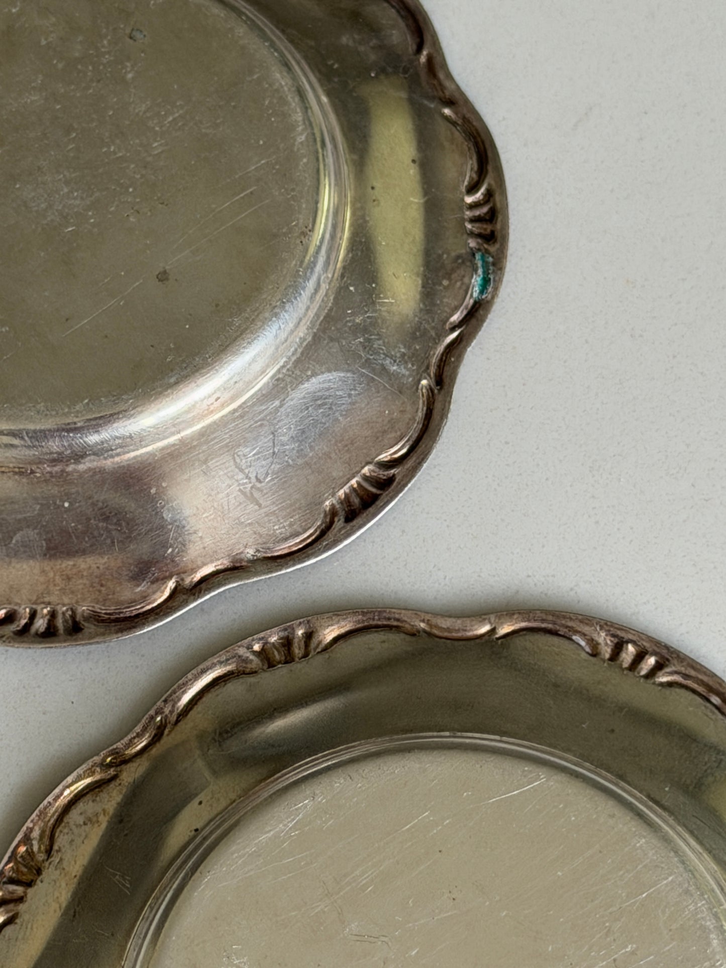 Pair of Mini Silver Dishes