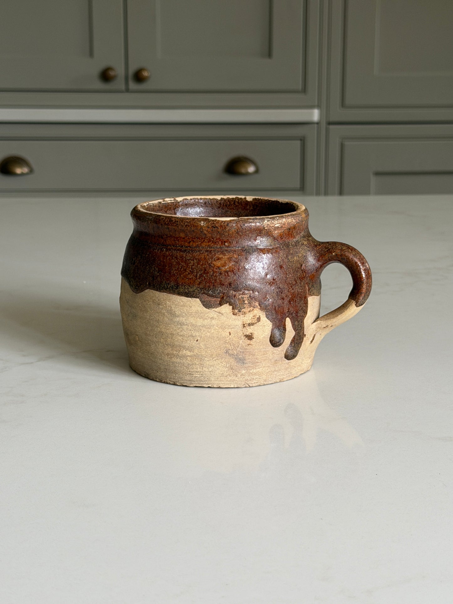 XS Dark Brown Wide Neck French Jug