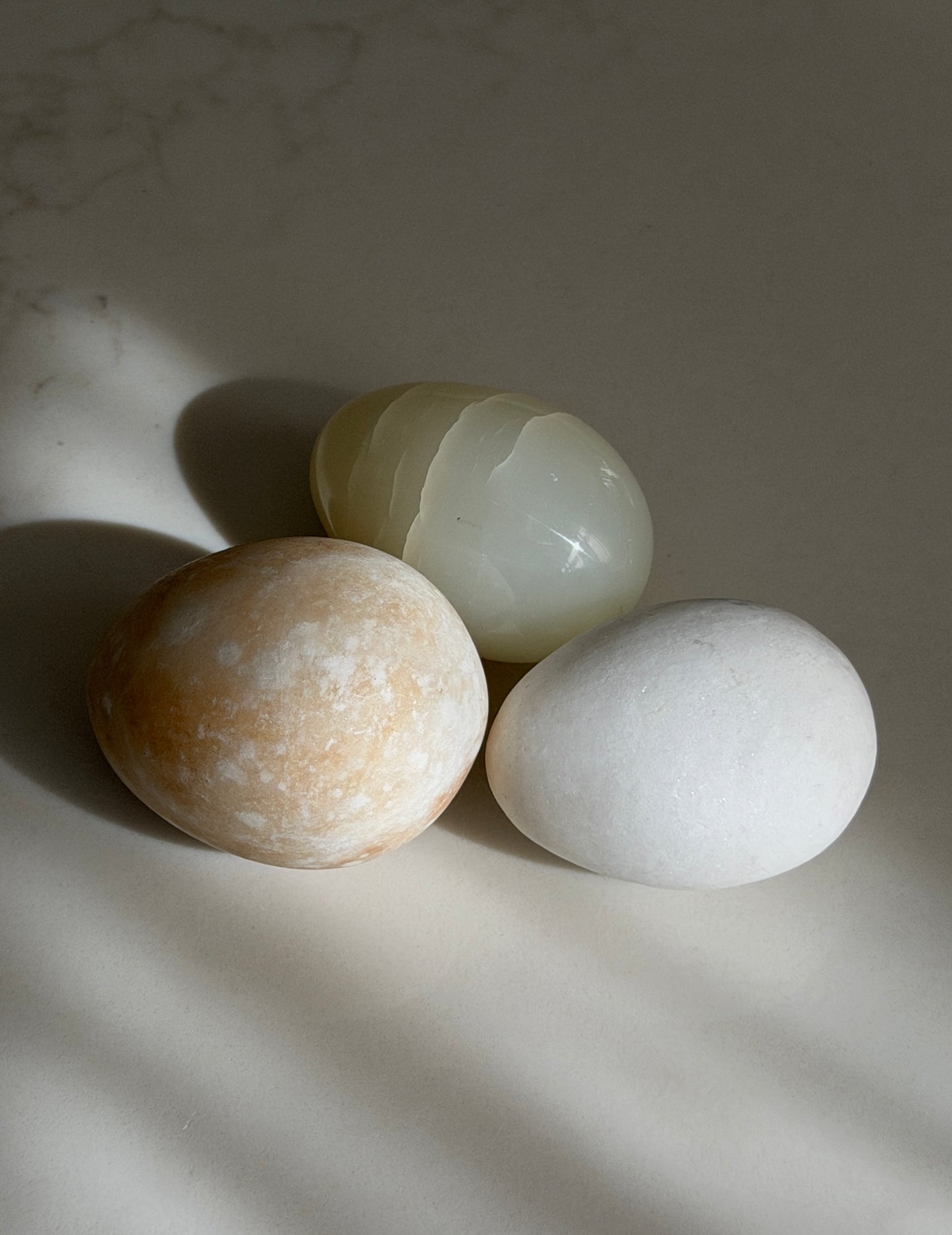 Trio of Marble Eggs