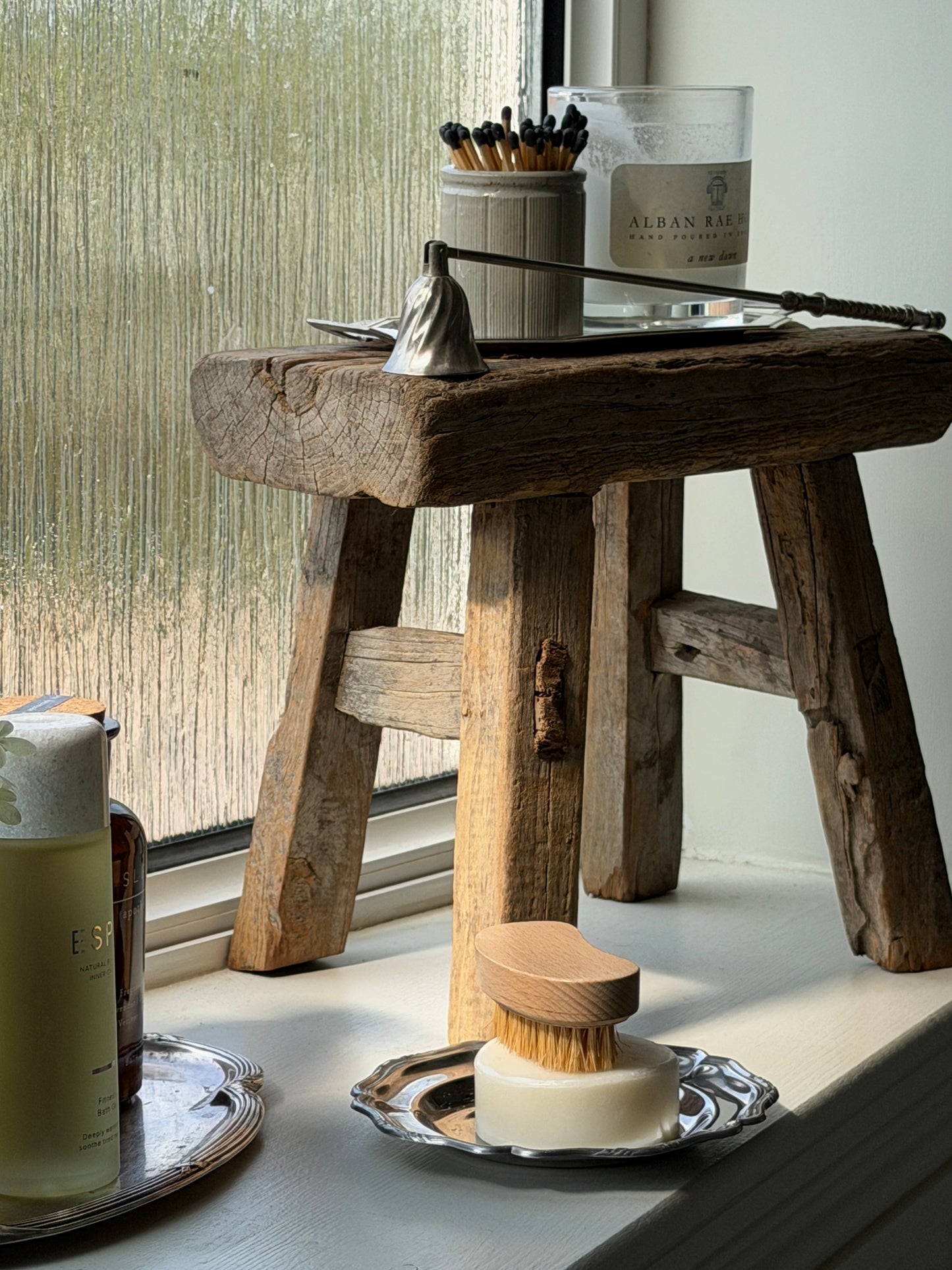 Reclaimed Wood Milking Stool