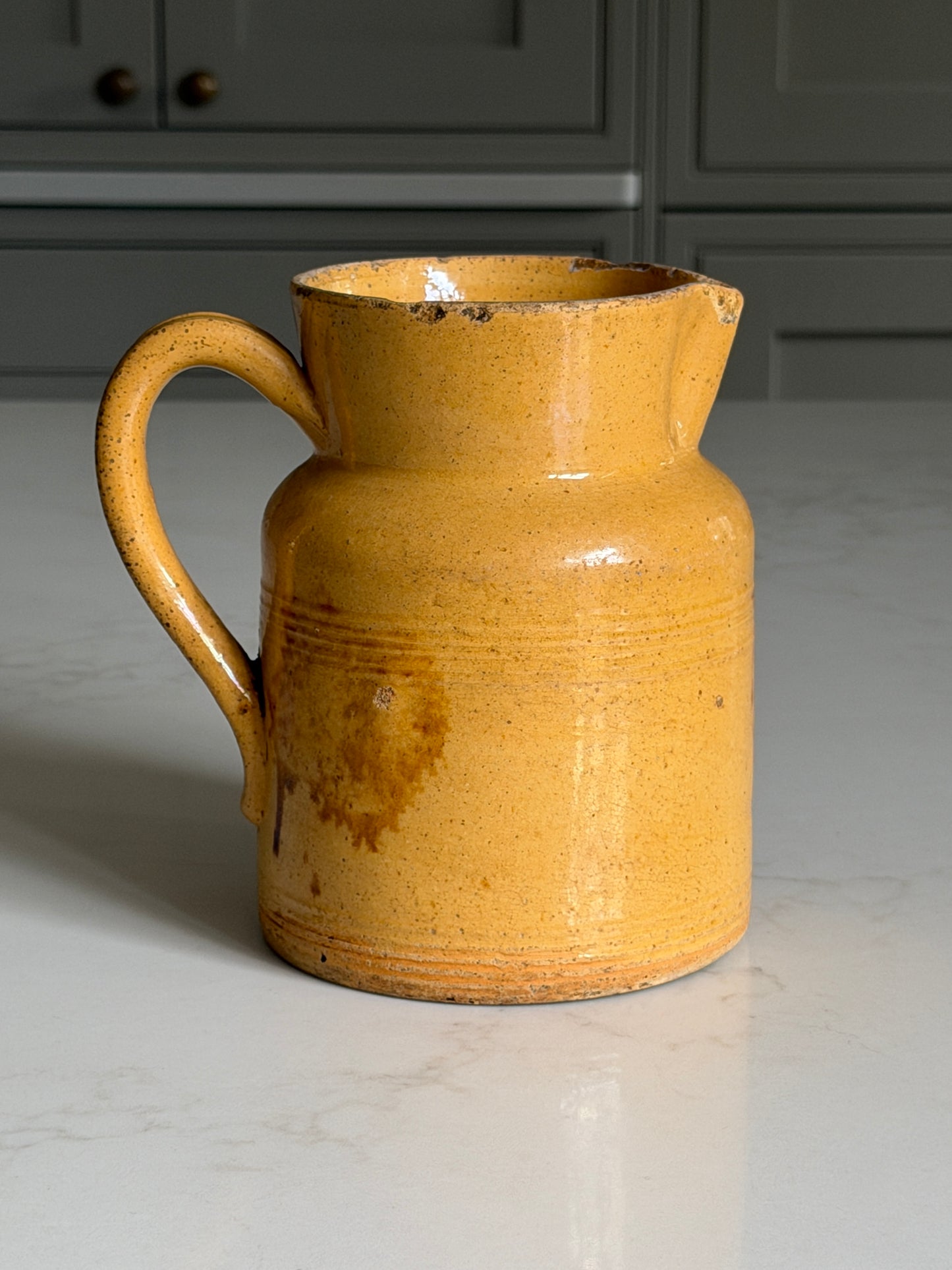Ochre & Brown French Jug