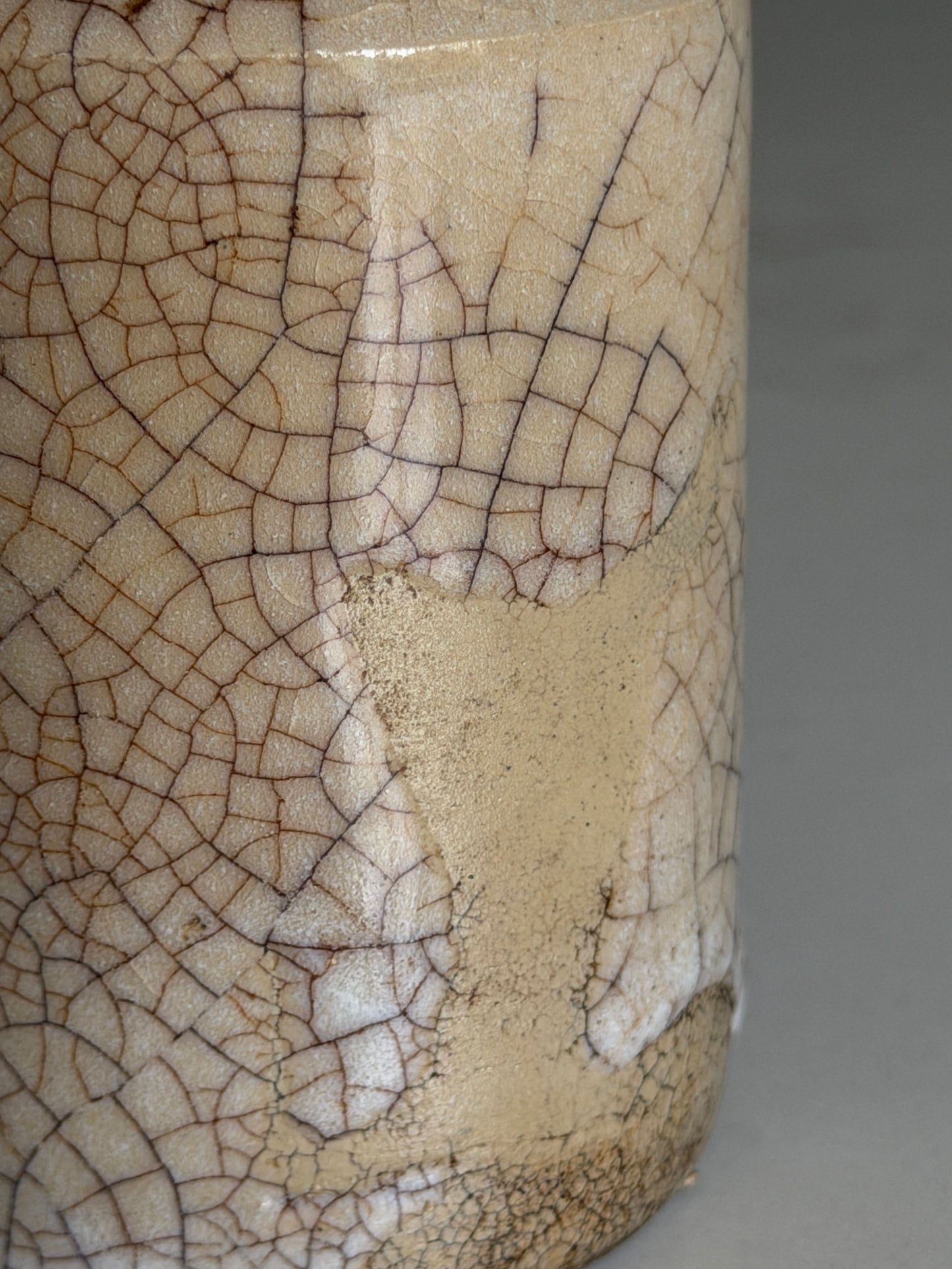 Crackled Beige Inkpot