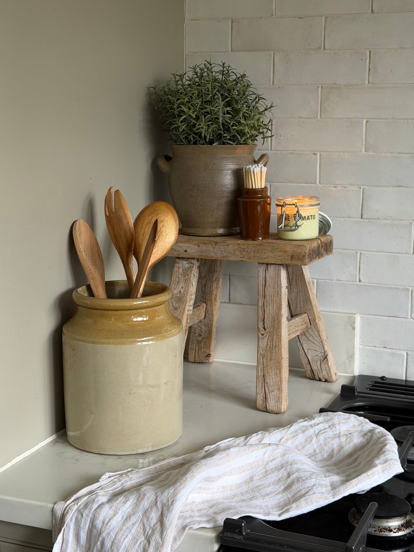 Reclaimed Wood Milking Stool