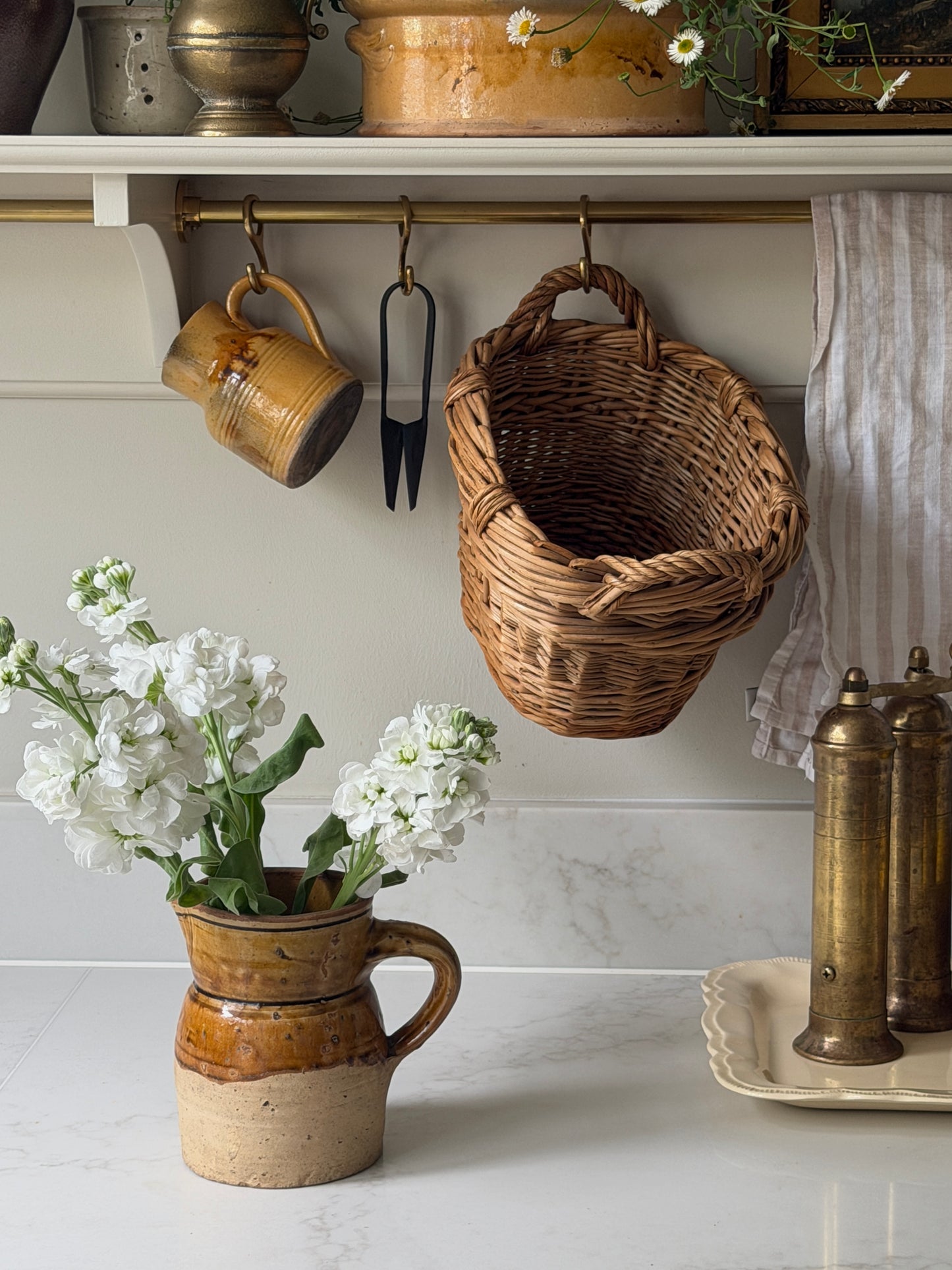 Twin Handled Wicker Basket