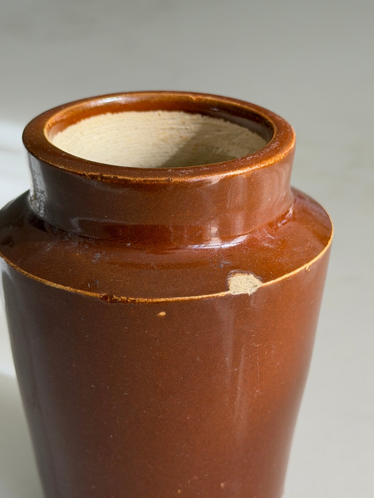 Brown Victorian Pot