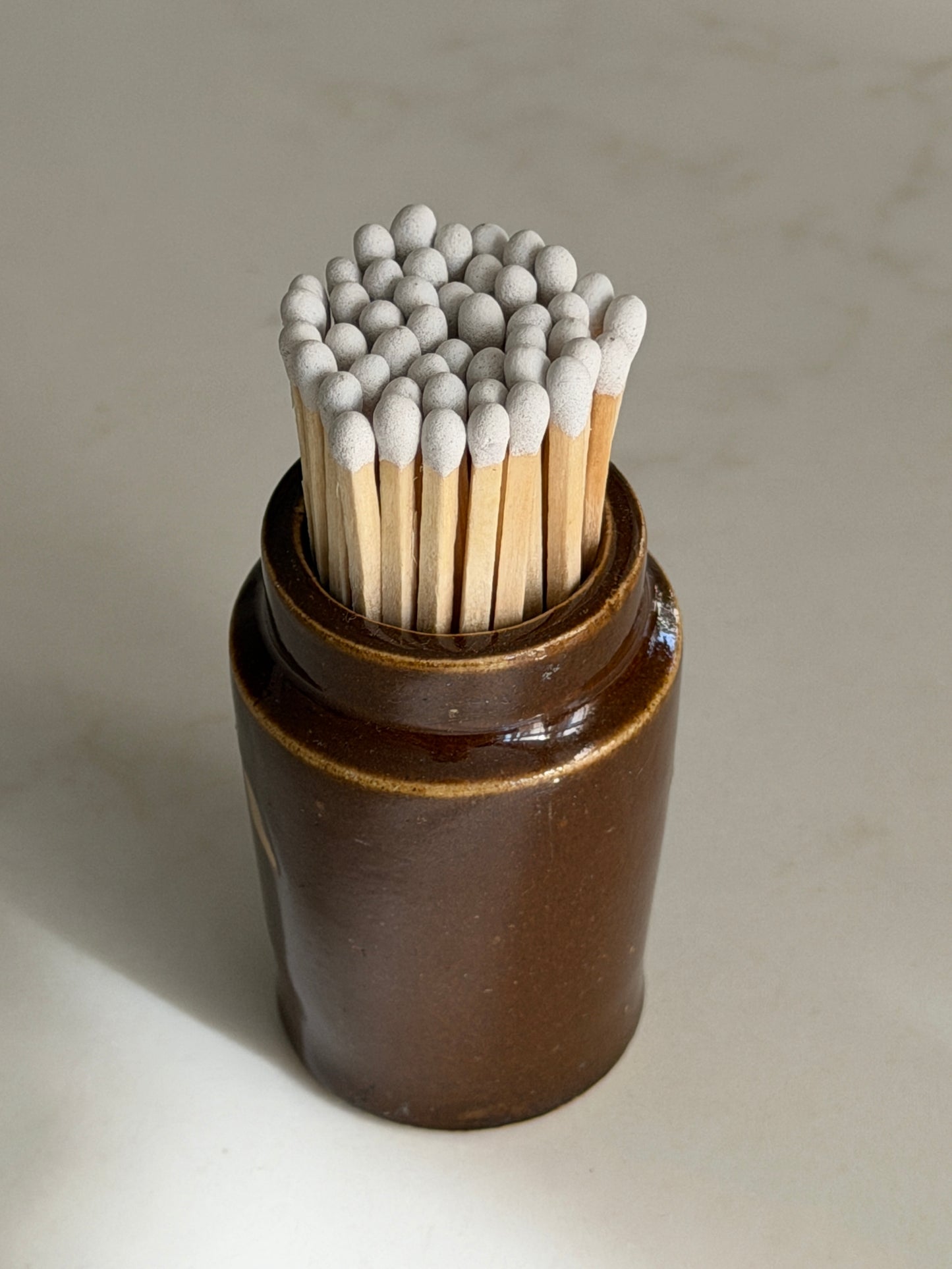 Espresso Brown Victorian Matchpot