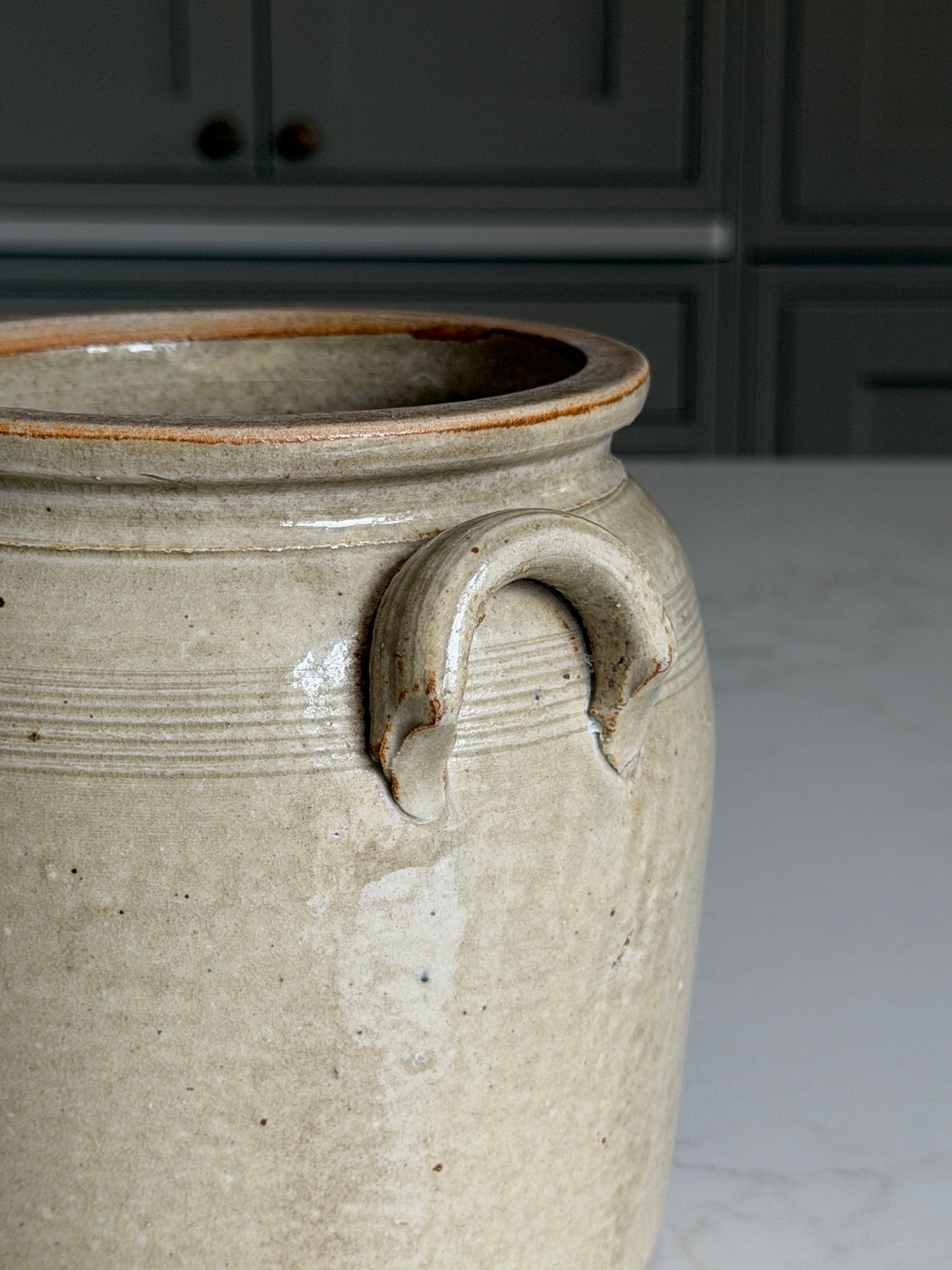 French Confit Pot - Greeny Grey
