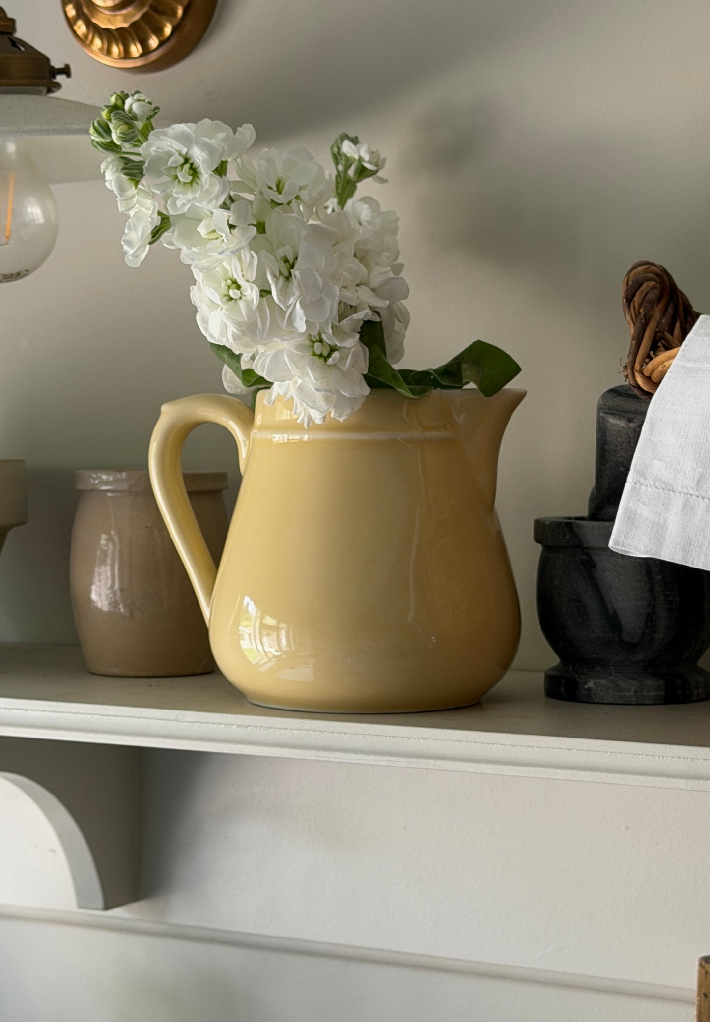 Butter Yellow French Jug