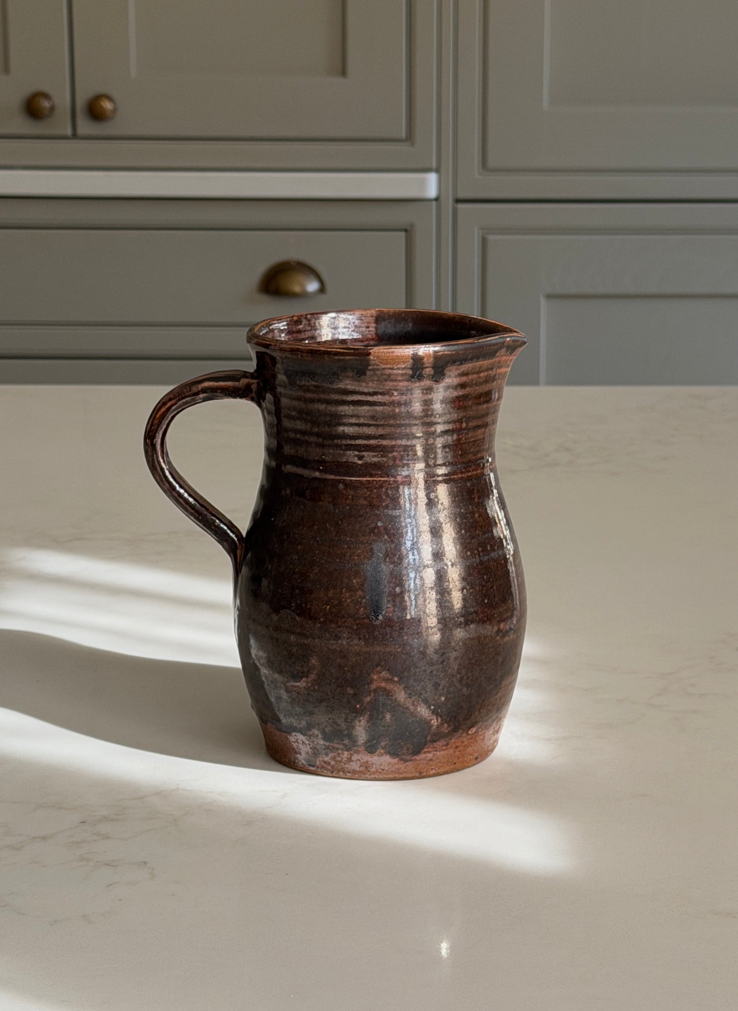 Espresso Brown Wide Neck French Jug