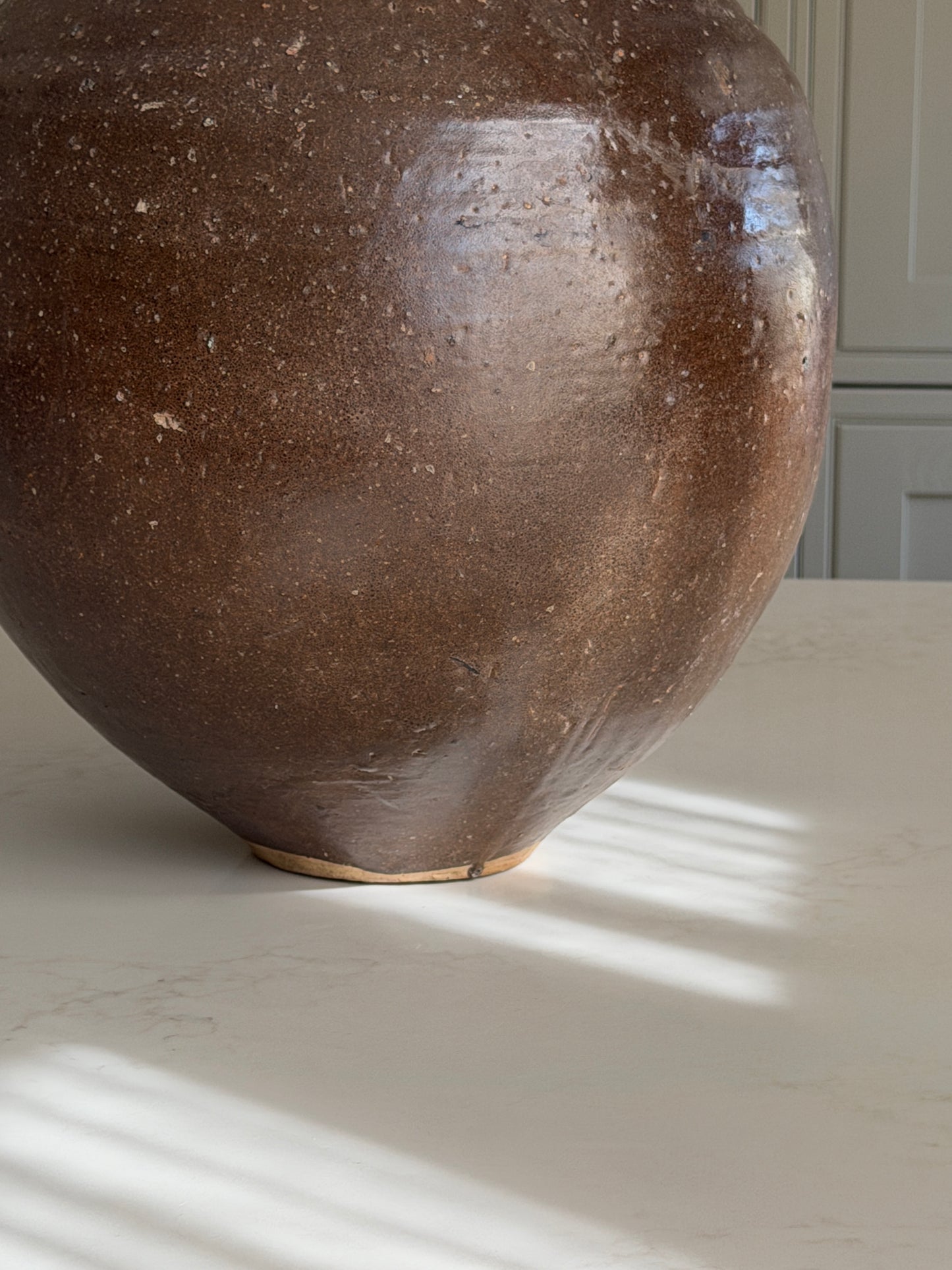 Brown-Glazed Storage Jar
