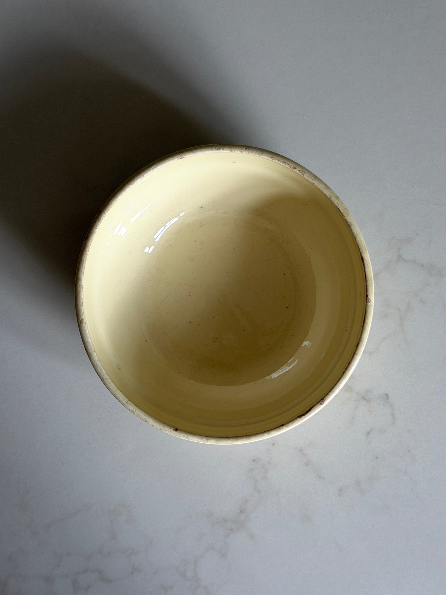 Cream Floral Painted French Bowl