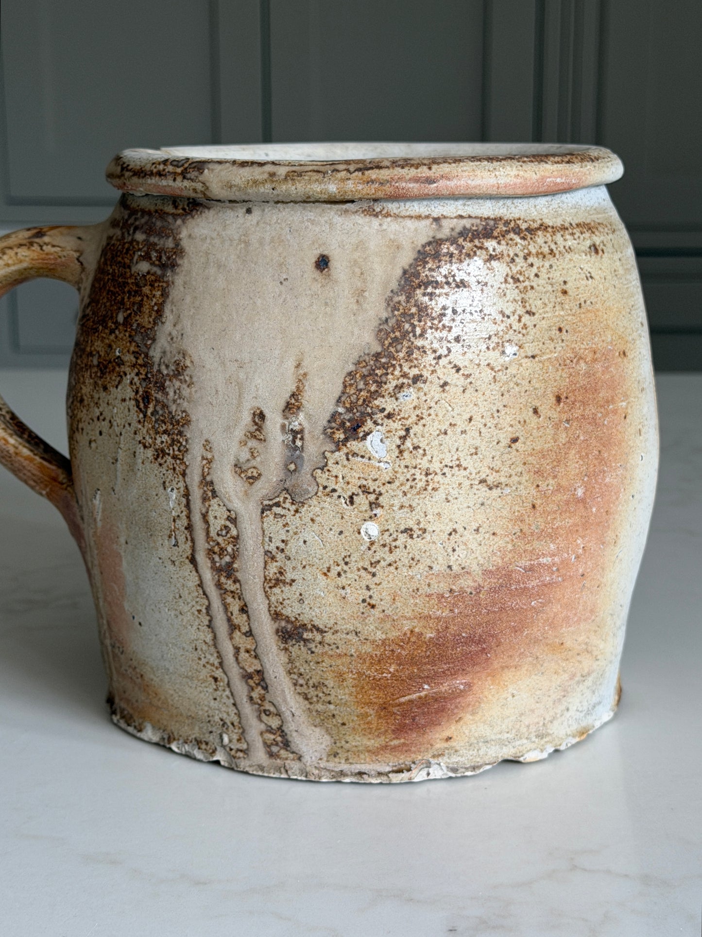 Wide Neck French Jug - Latte
