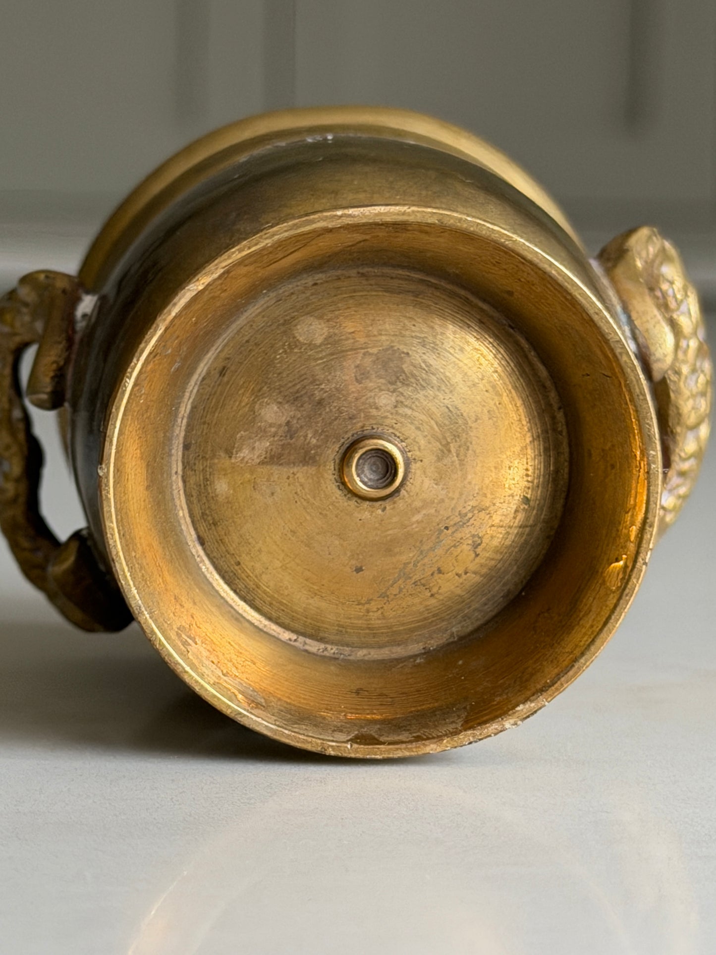 Small Brass Handled Pot