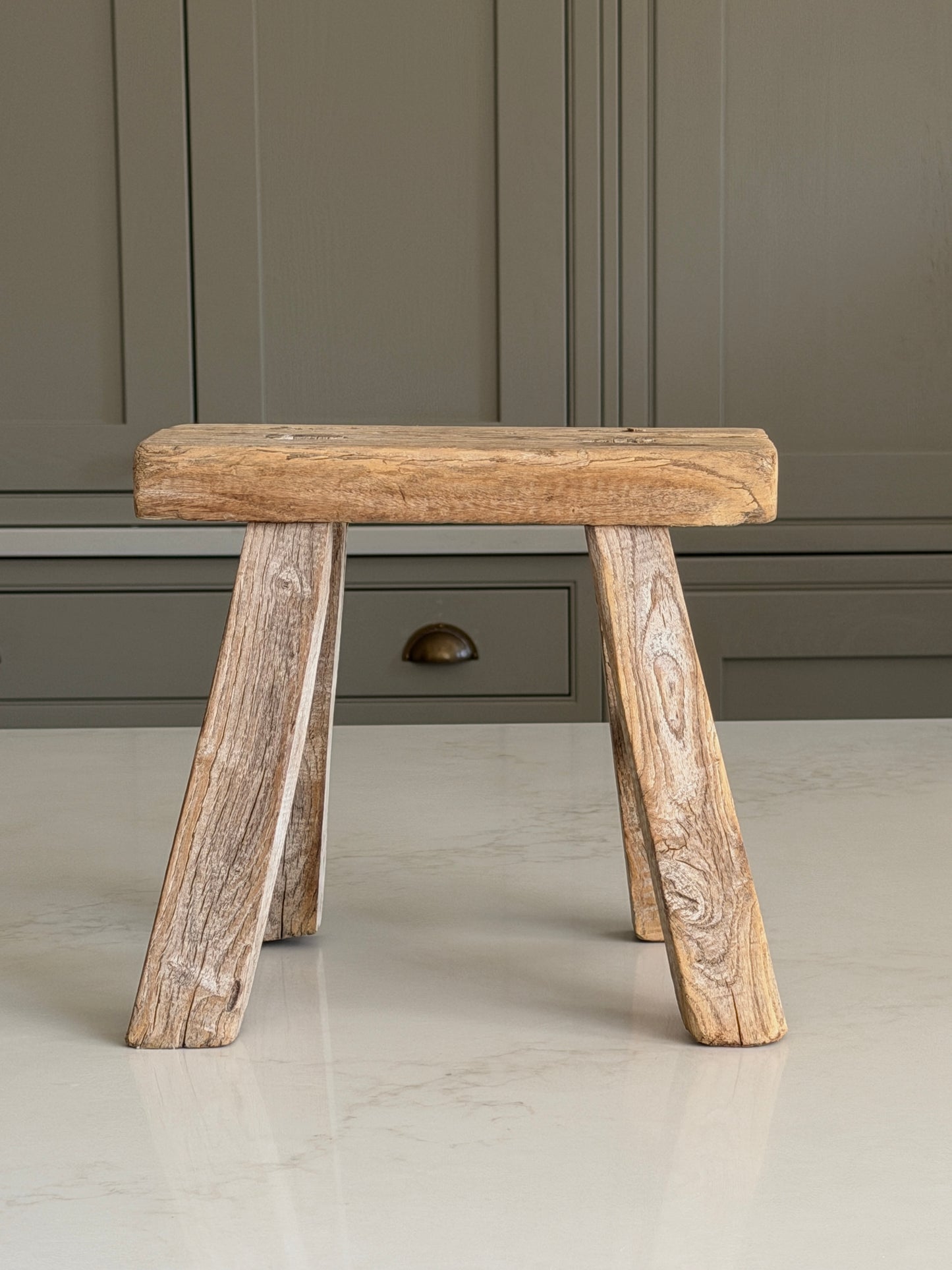 Reclaimed Wood Milking Stool