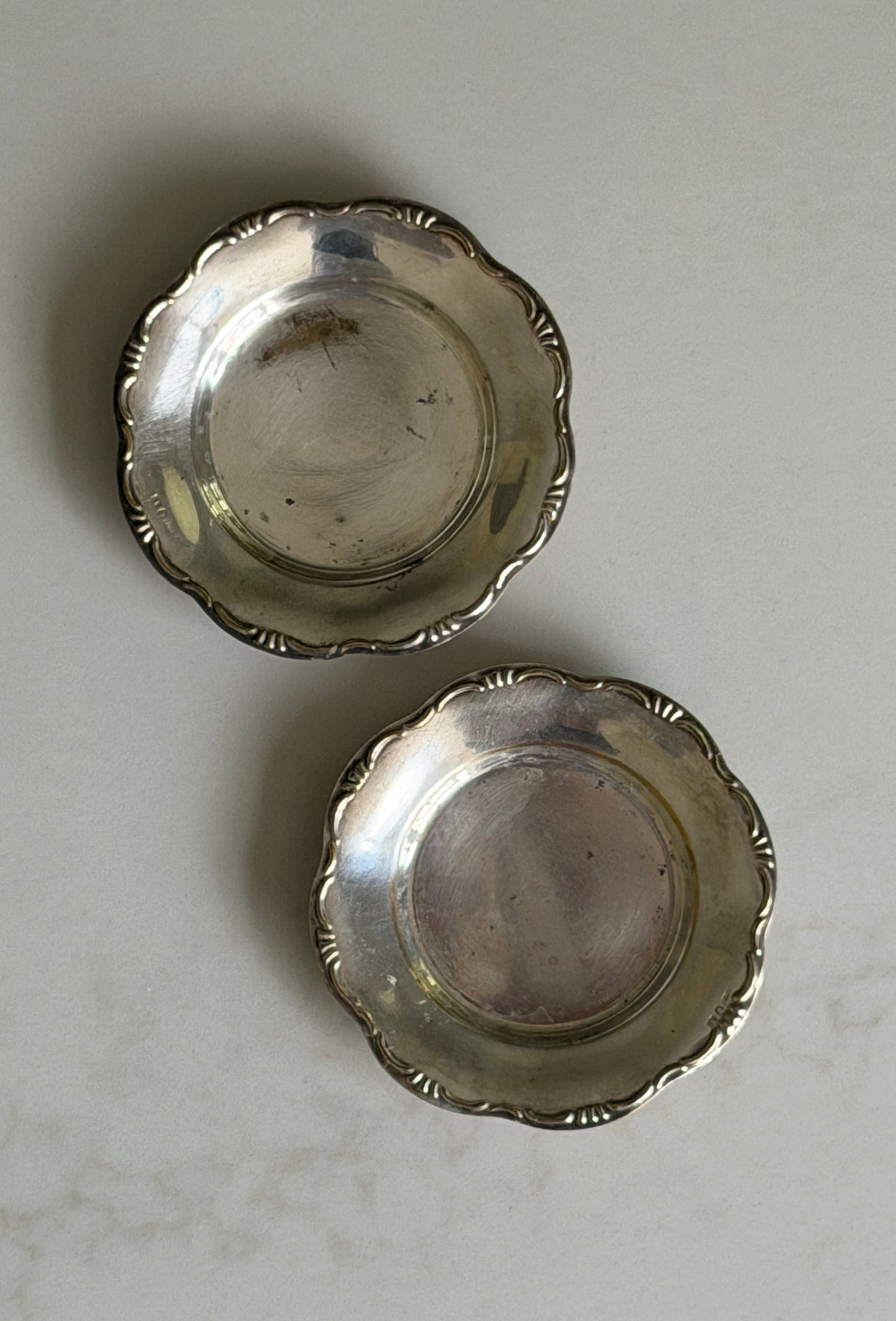 Pair of Mini Silver Dishes