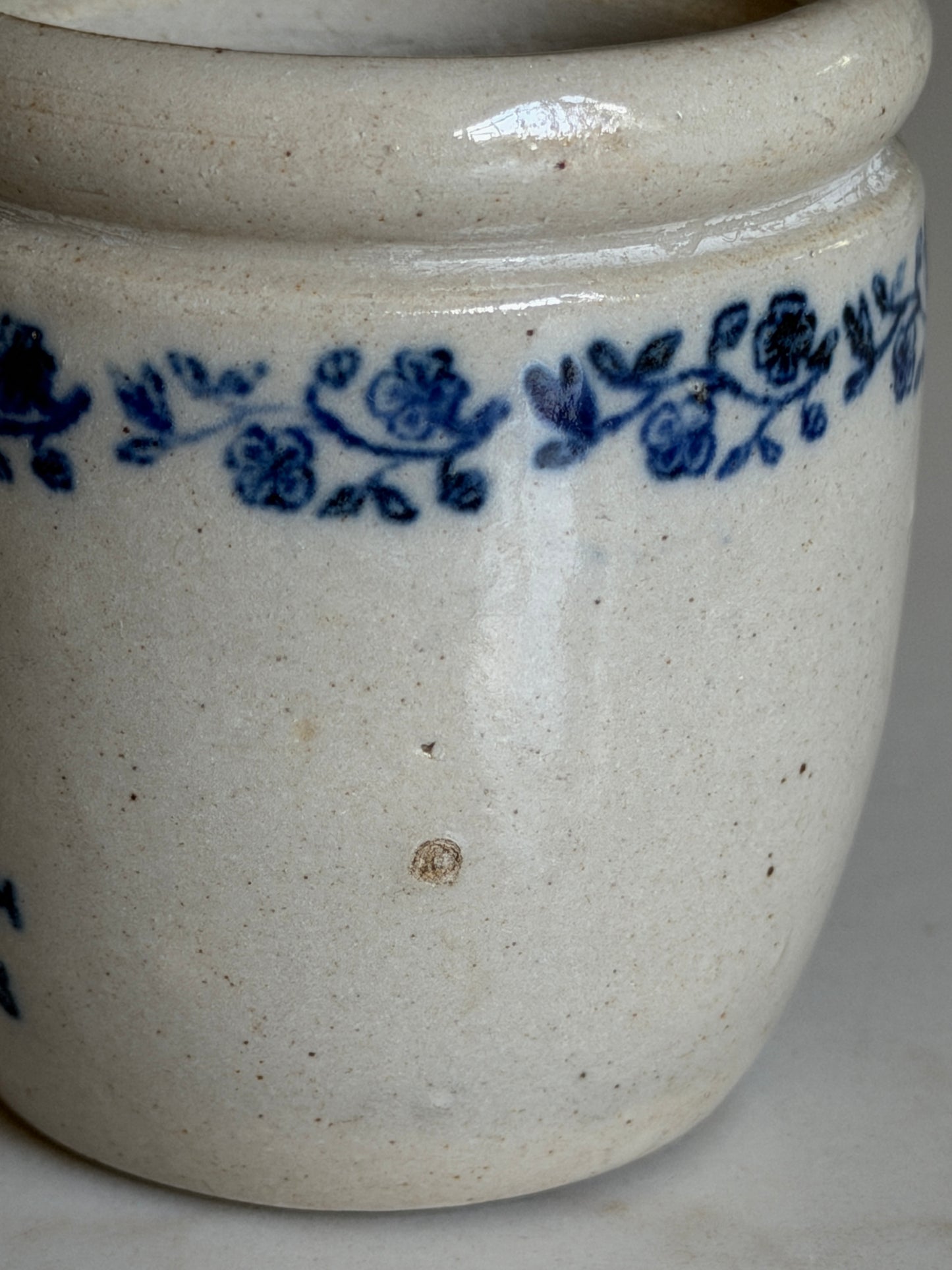French Blue & Soft Grey Yogurt Pot