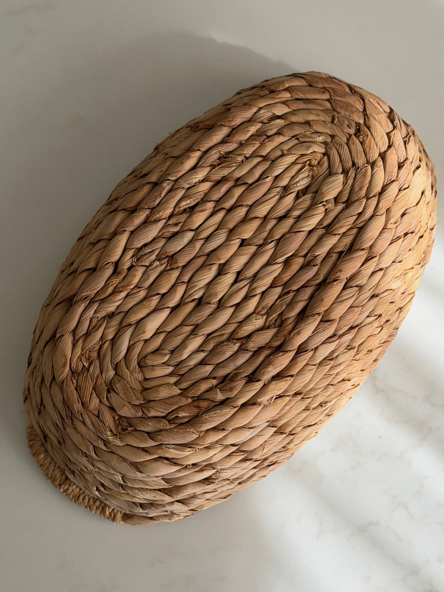 Oval French Wicker Handled Basket