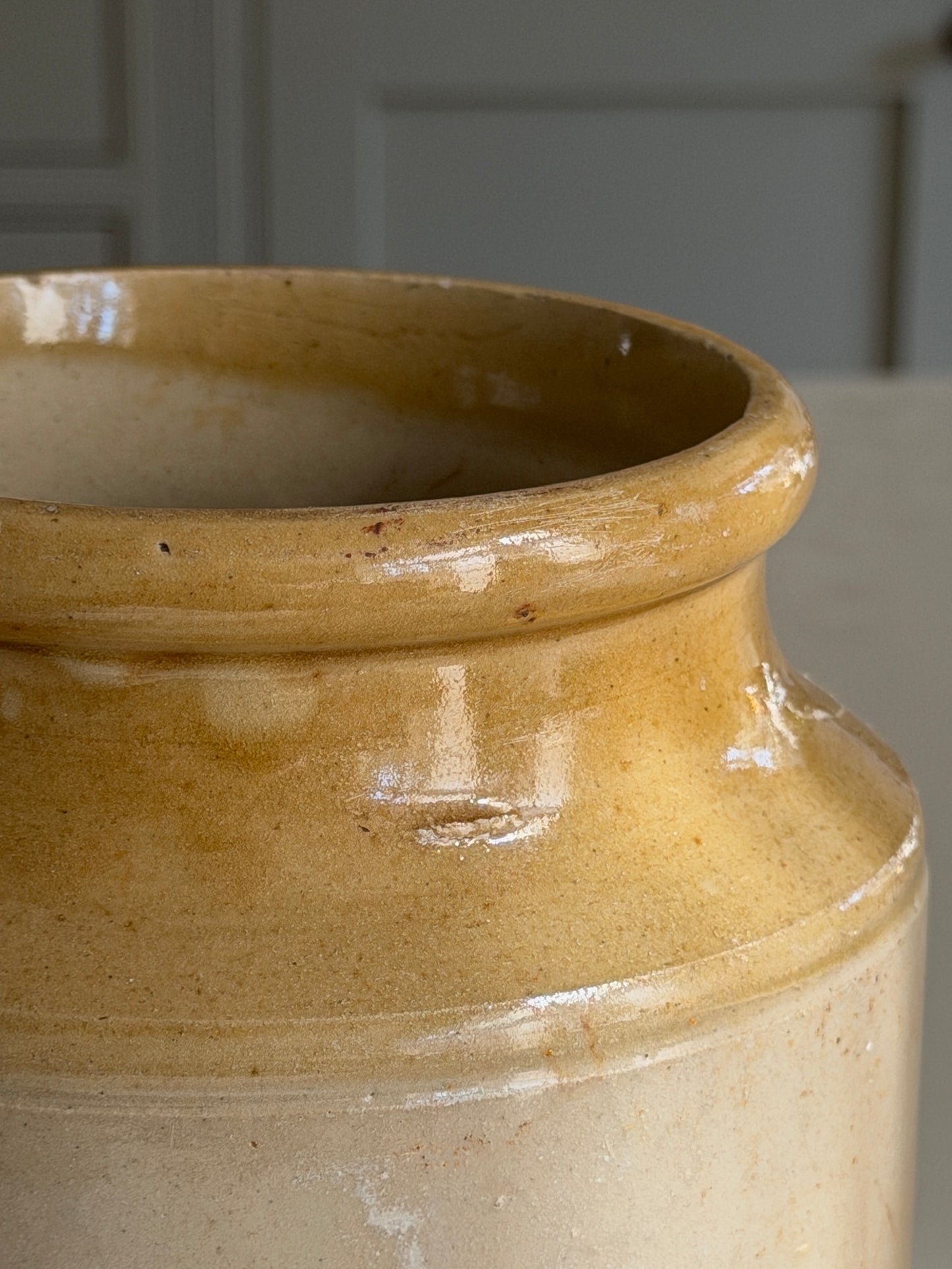 Two-Toned Victorian Farmhouse Stoneware Pot