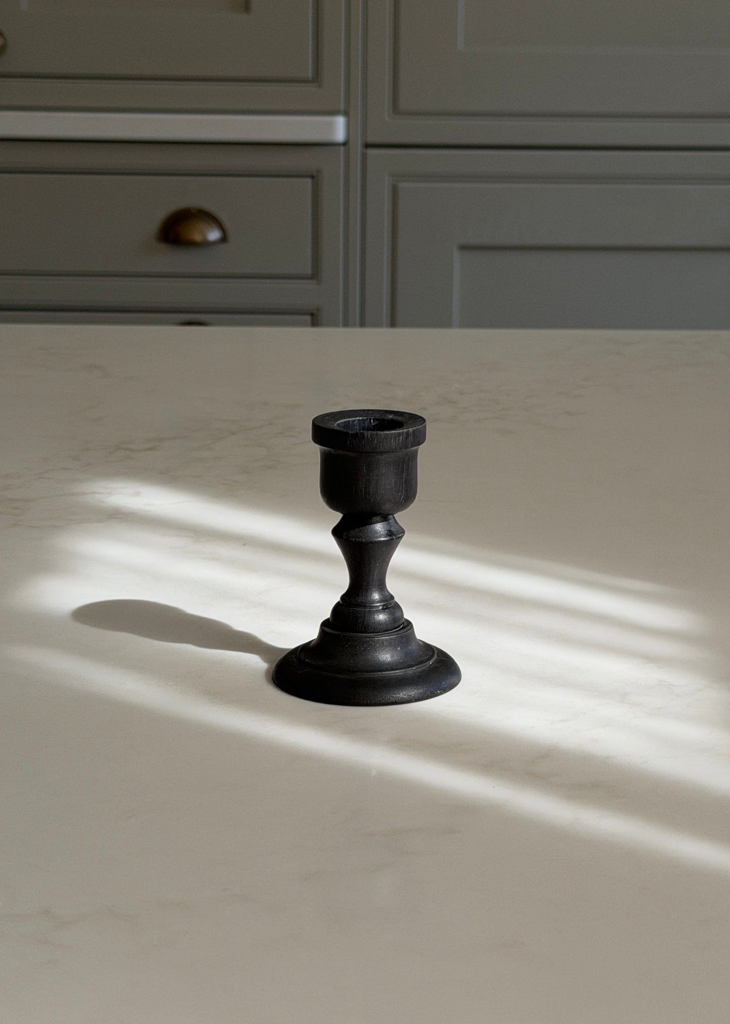 Ebony Candlestick Holder